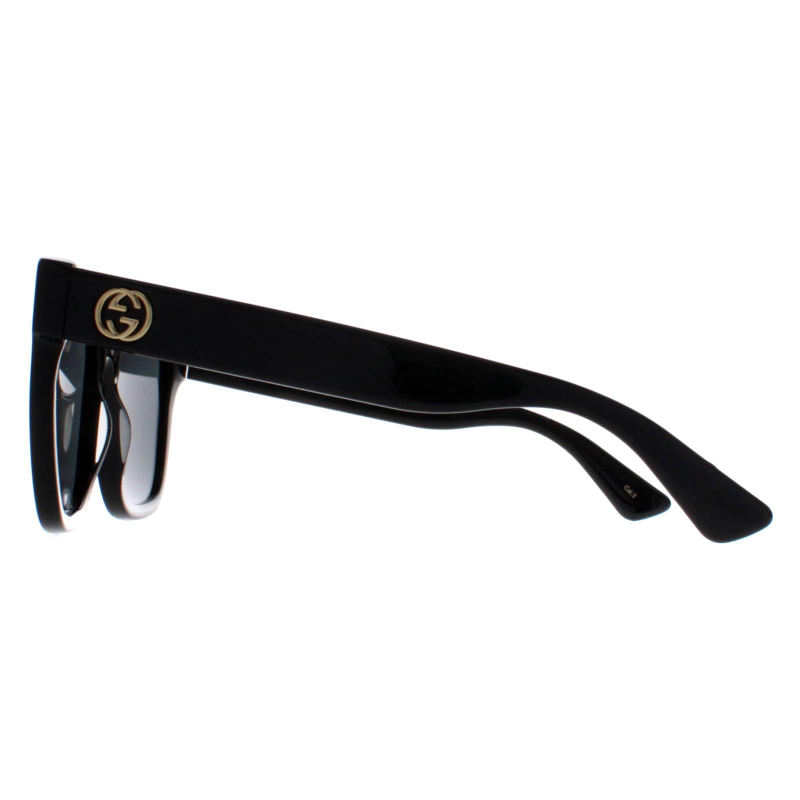 Black Gucci Black Square Black Grey GG0034SN, Image 3 of 6