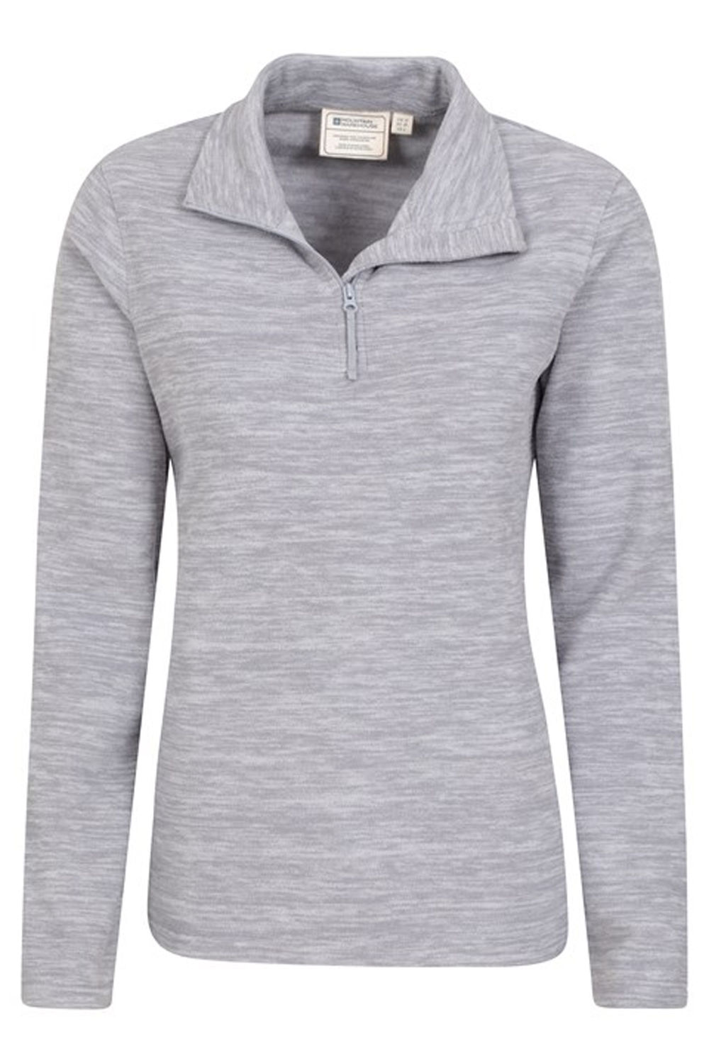 Grey Snowdon Melange Fleece Top, Image 4 of 4