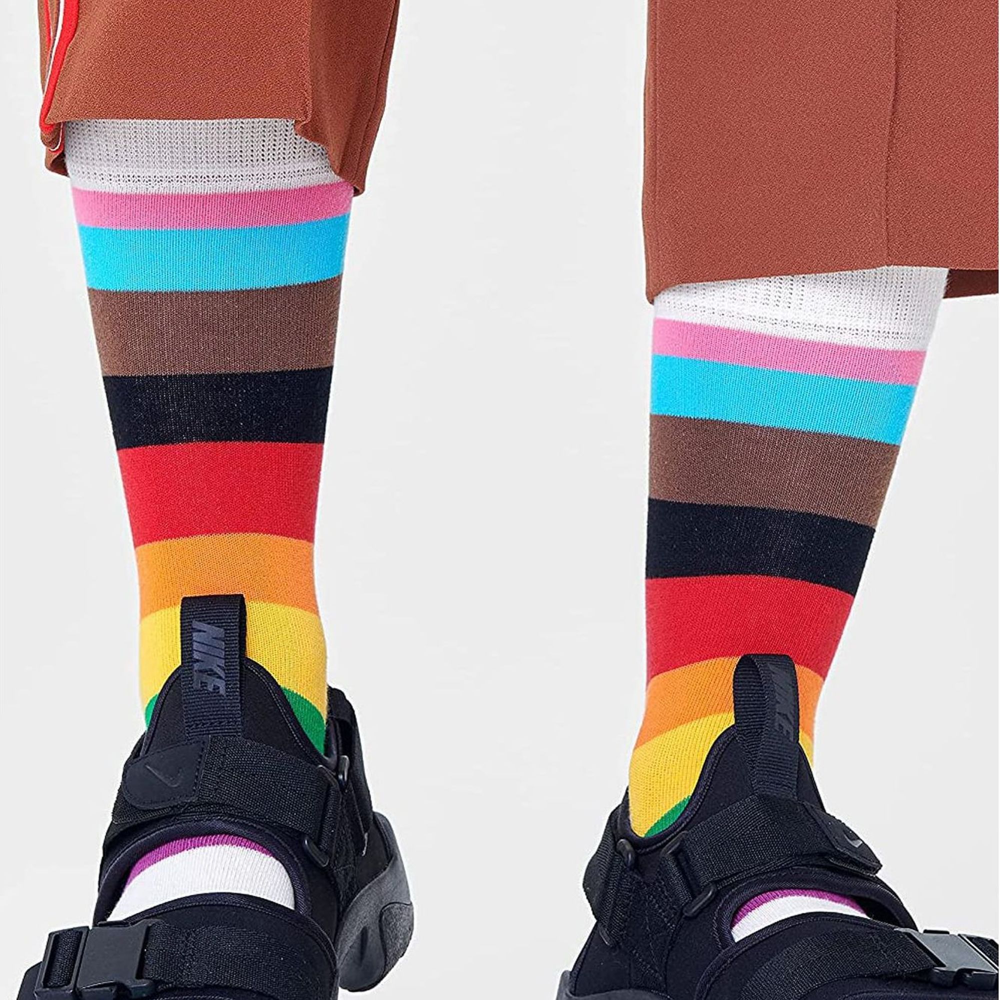Multi 1 Pack & Cotton LGBTQ+ Pride Design Socks, Image 3 of 4