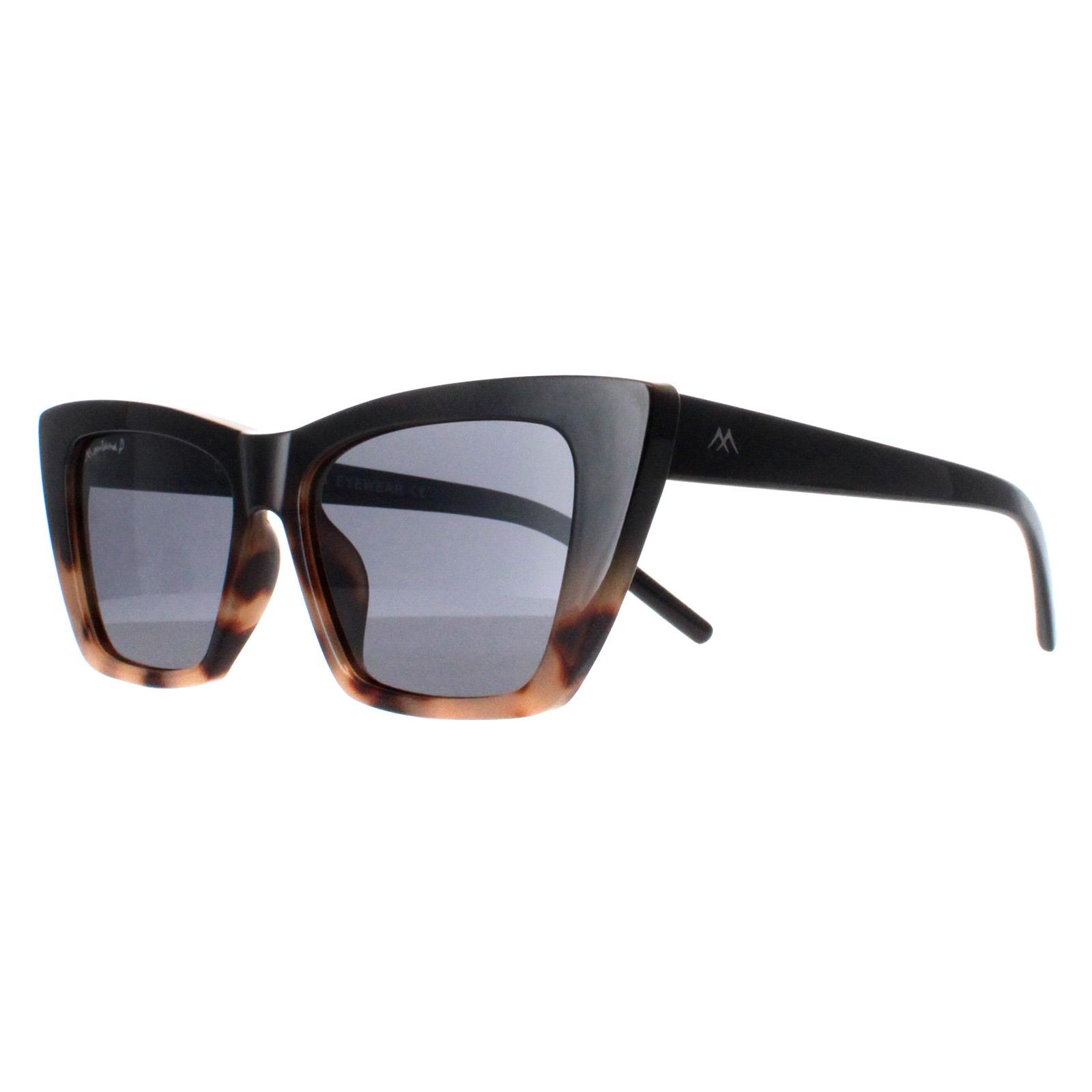 Black Cat Eye Shiny Black Smoke Polarized MP64, Image 2 of 4
