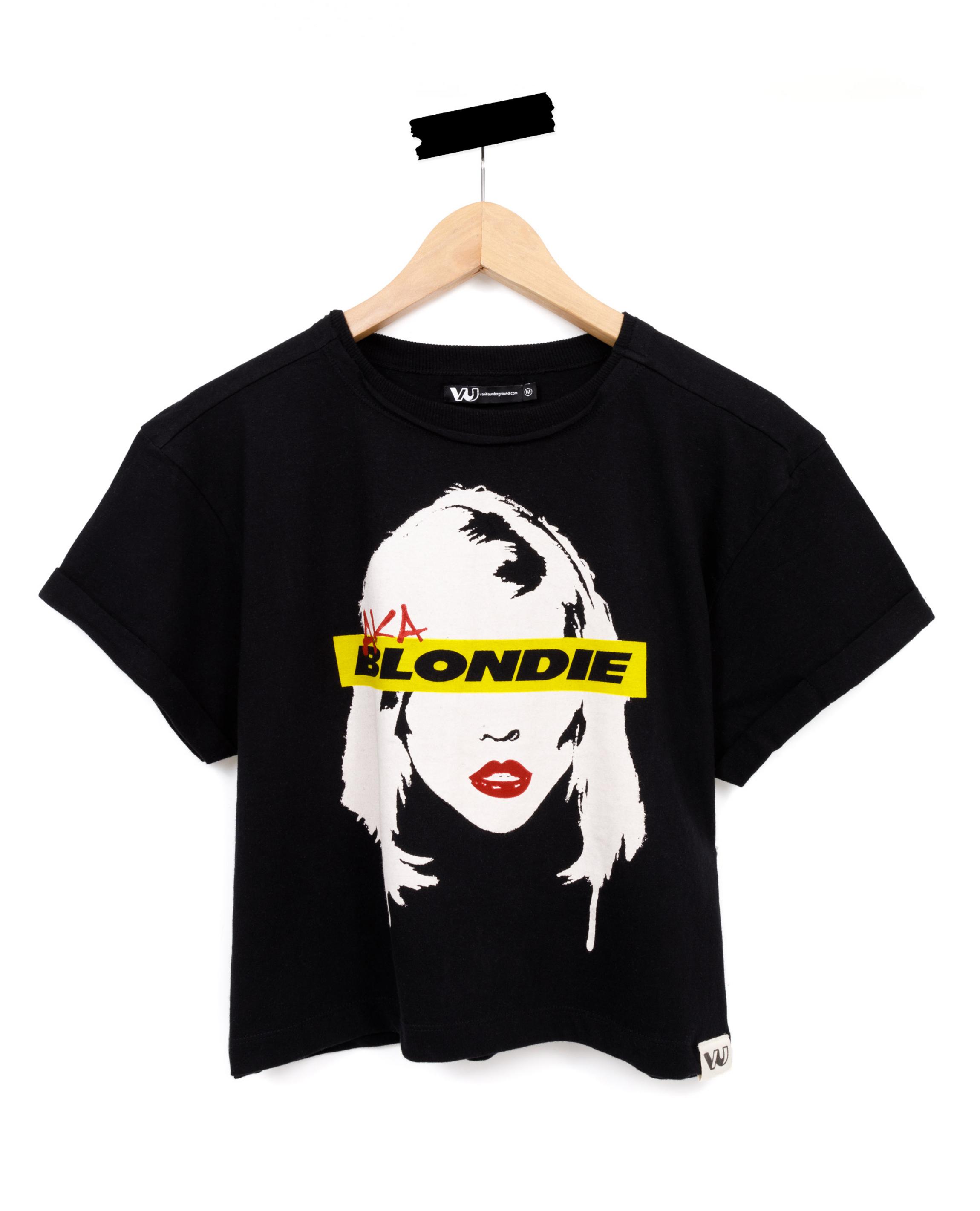 Black Blondie AKA Cropped T-Shirt, Image 2 of 5