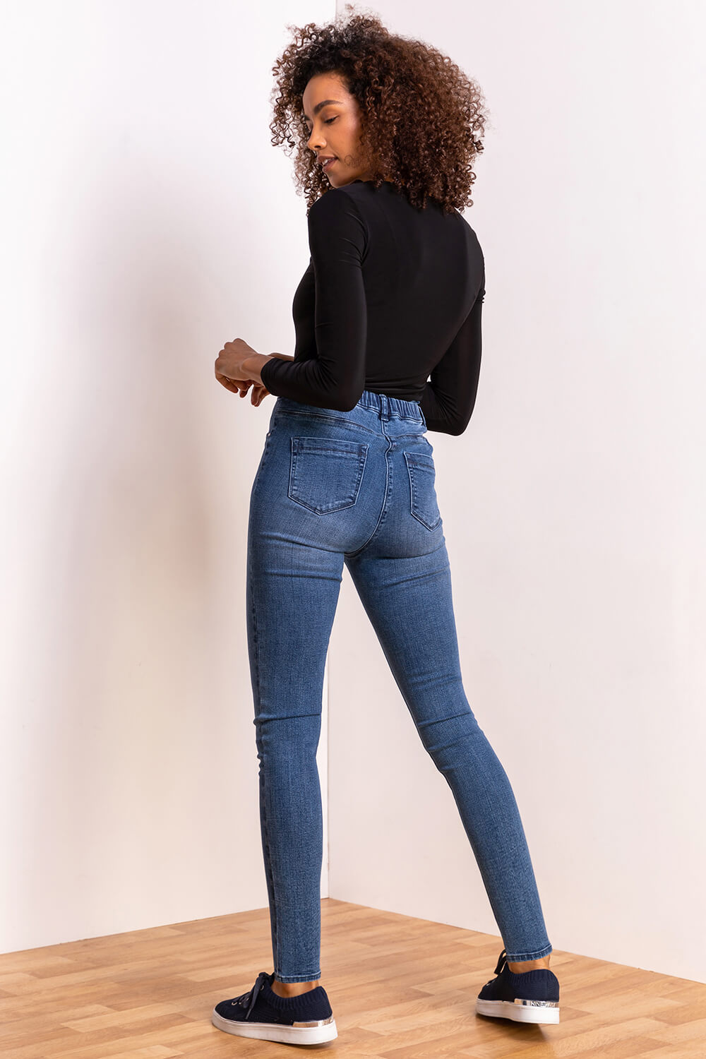 Blue Ultimate Stretch Denim Jegging 29", Image 5 of 5