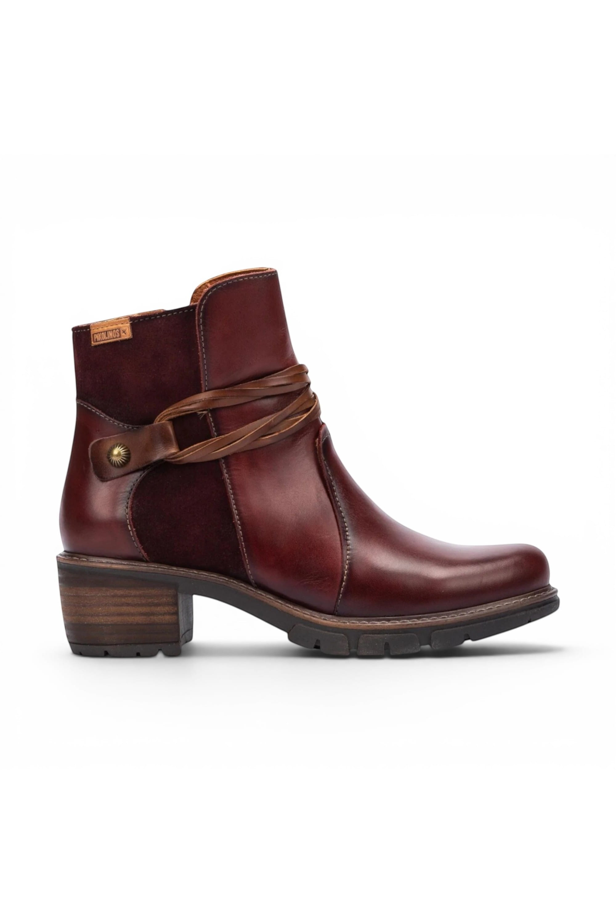 Red Womens Casual Heel Ankle Boots W1T8906C2, Image 1 of 7