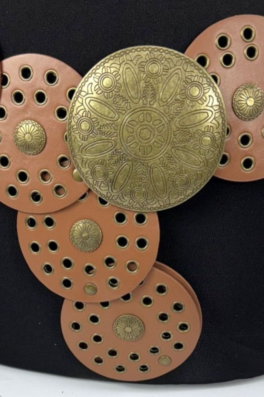 Tan Large Disc Belt, Image 2 of 2