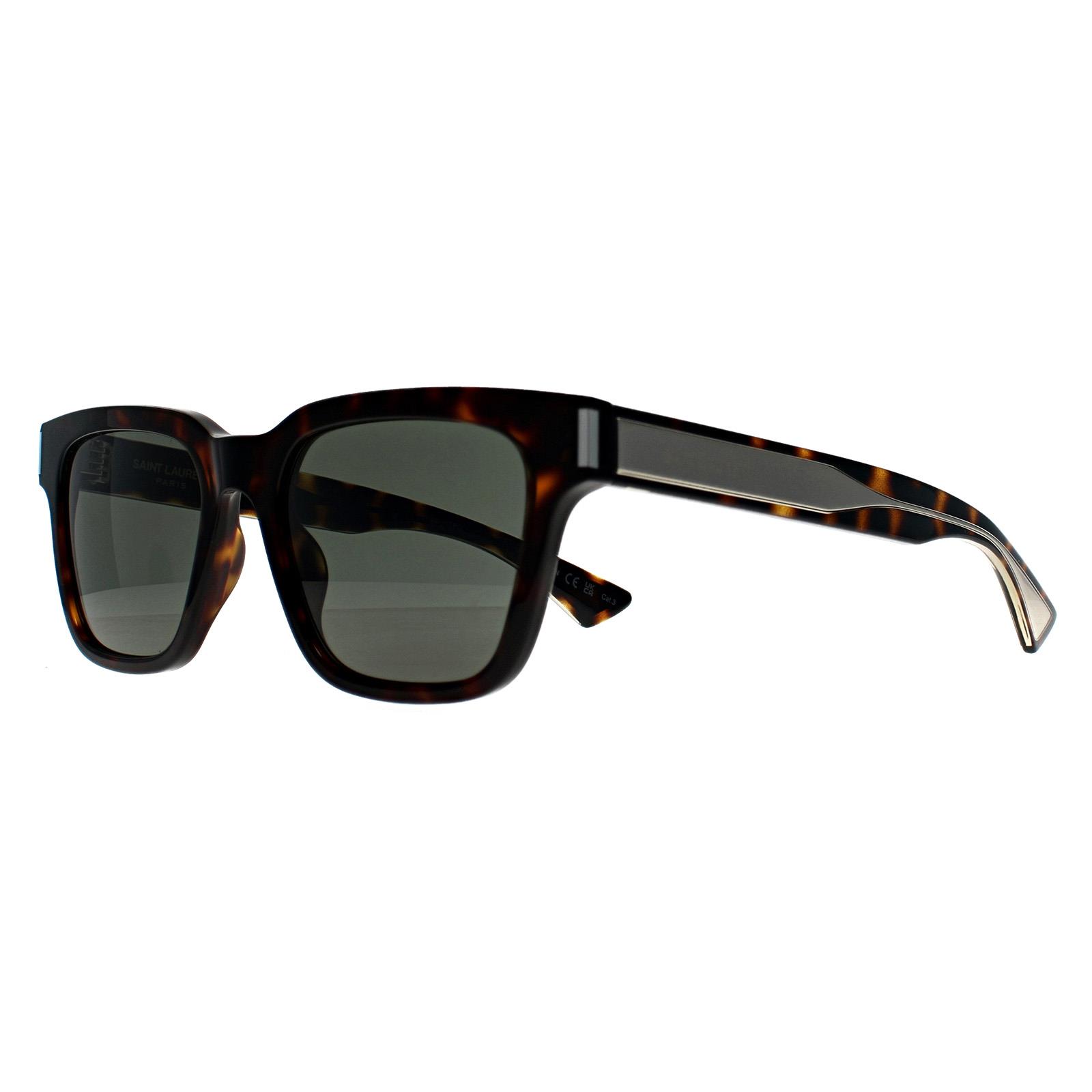 Brown Saint Laurent Brown Rectangle Havana Grey SL 790, Image 2 of 3