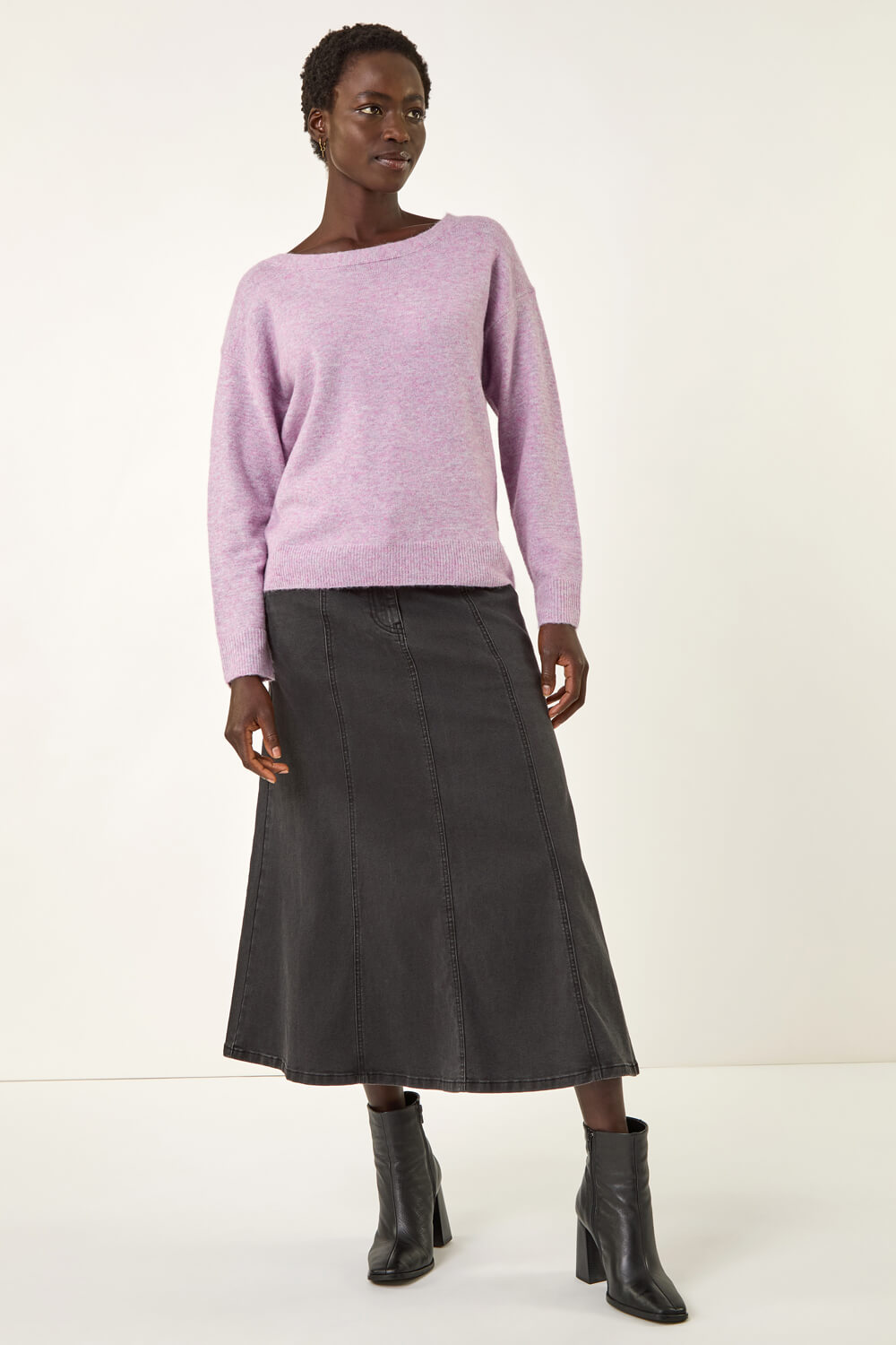 Lilac Ribbon Bow Tie Back Jumper, Image 4 of 5
