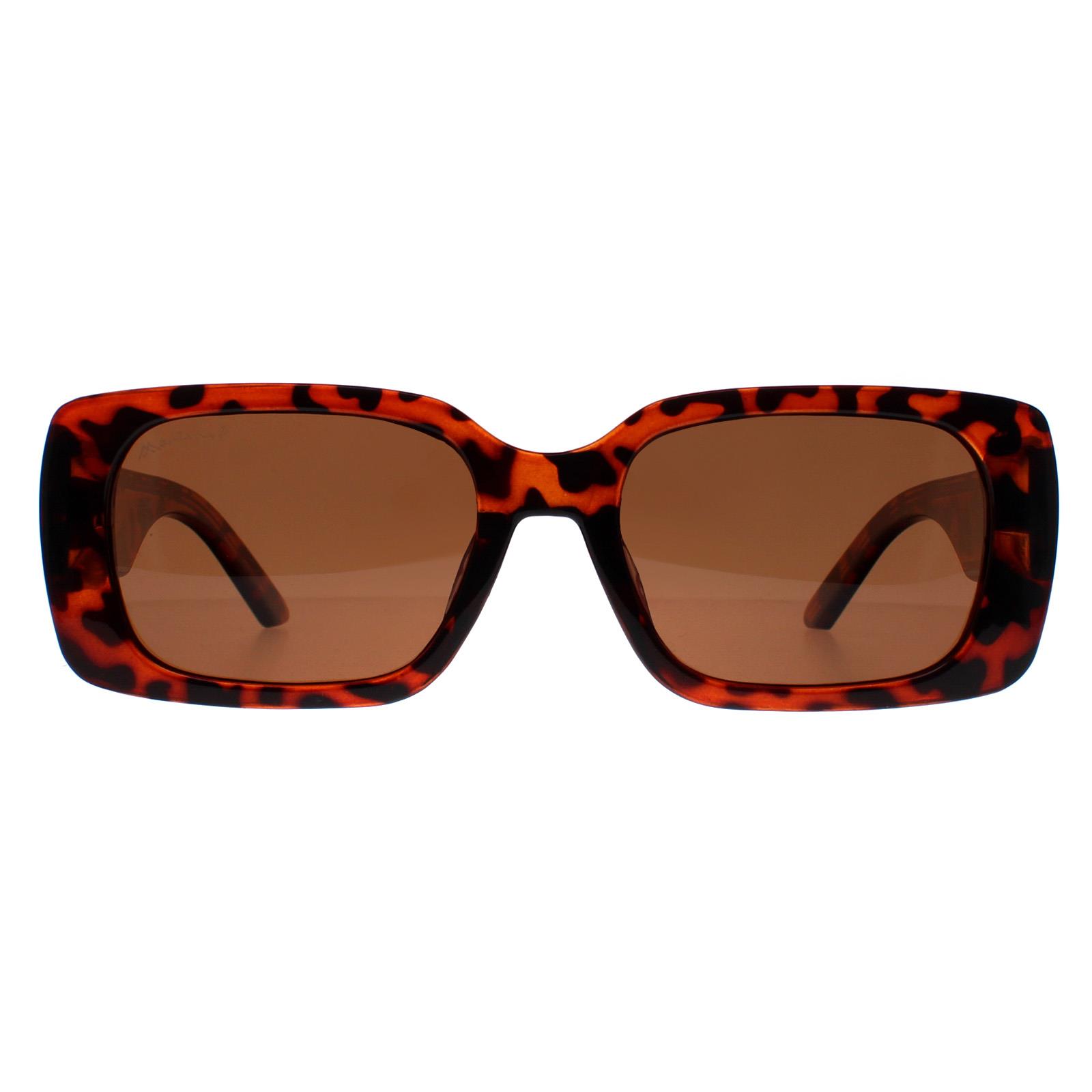 Brown Montana Brown Rectangle Shiny Turtle Brown Polarized MP76, Image 1 of 4