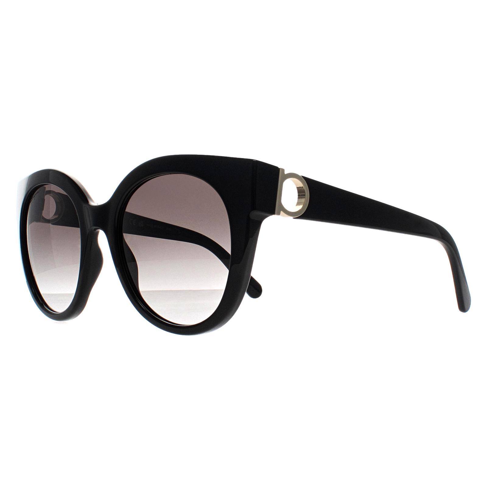 Black Salvatore Ferragamo Black Cat Eye Black Grey Gradient SF1031S, Image 2 of 4