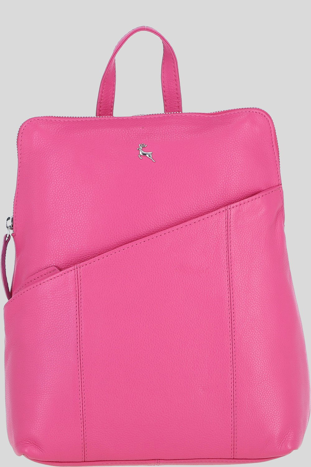 Pink Ashwood Leather Pink 'Westminster' Real Leather Backpack, Image 1 of 4