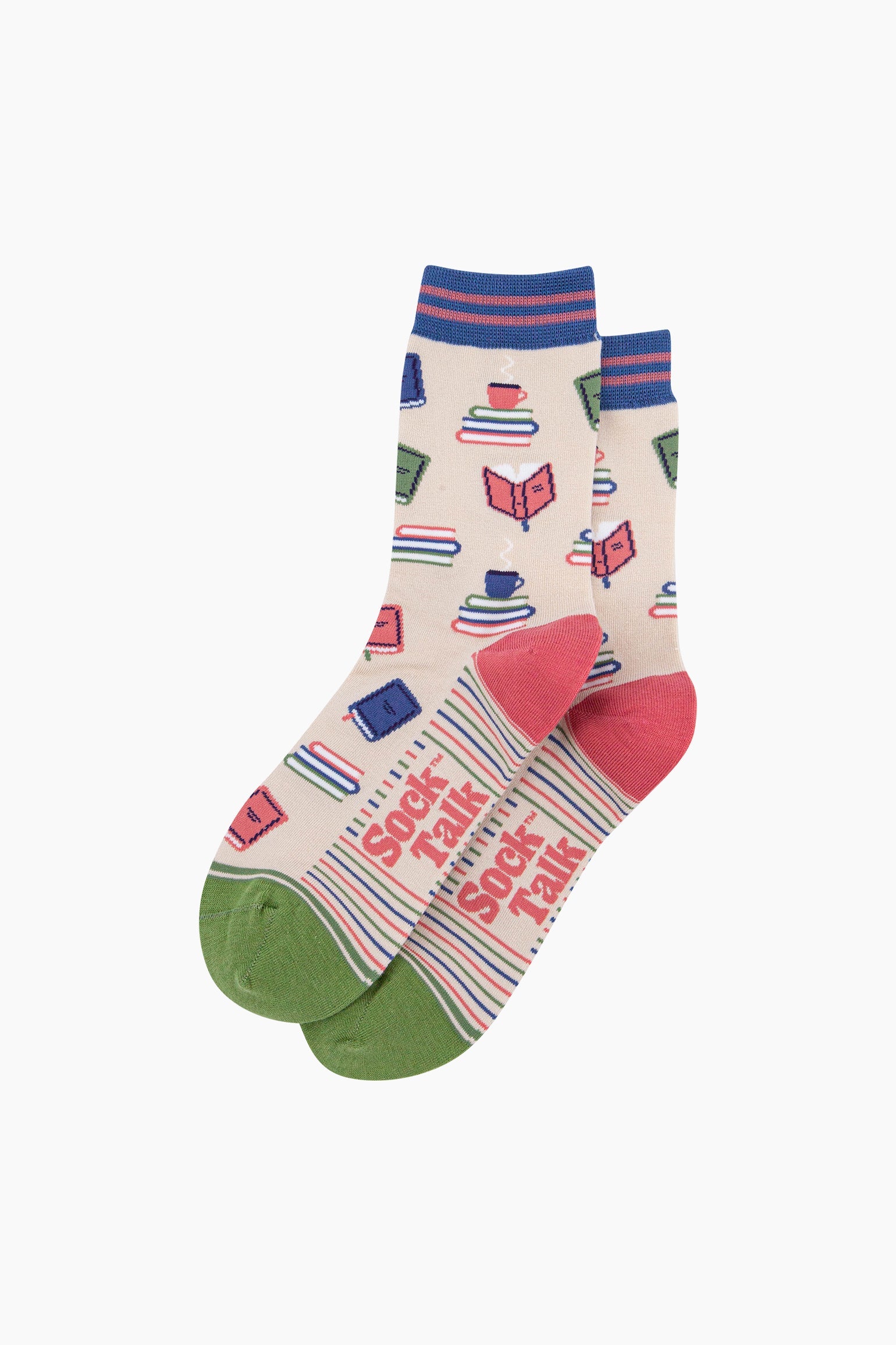 Multi Book Lover Bamboo Socks, Image 3 of 4