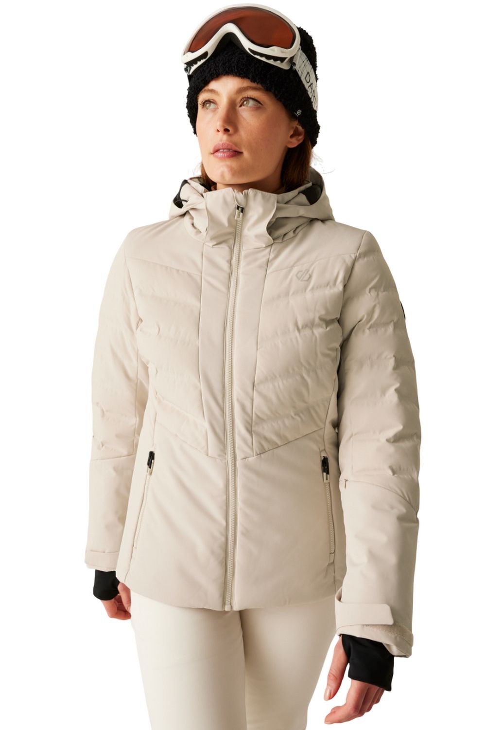 Light Grey Gliding Waterproof Ski Jacket, Image 1 of 5