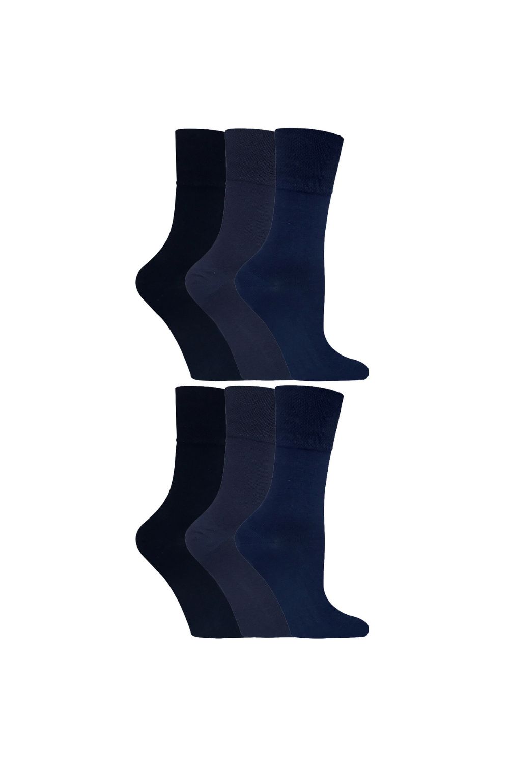 Navy 6 Pairs Diabetic Socks, Image 1 of 5