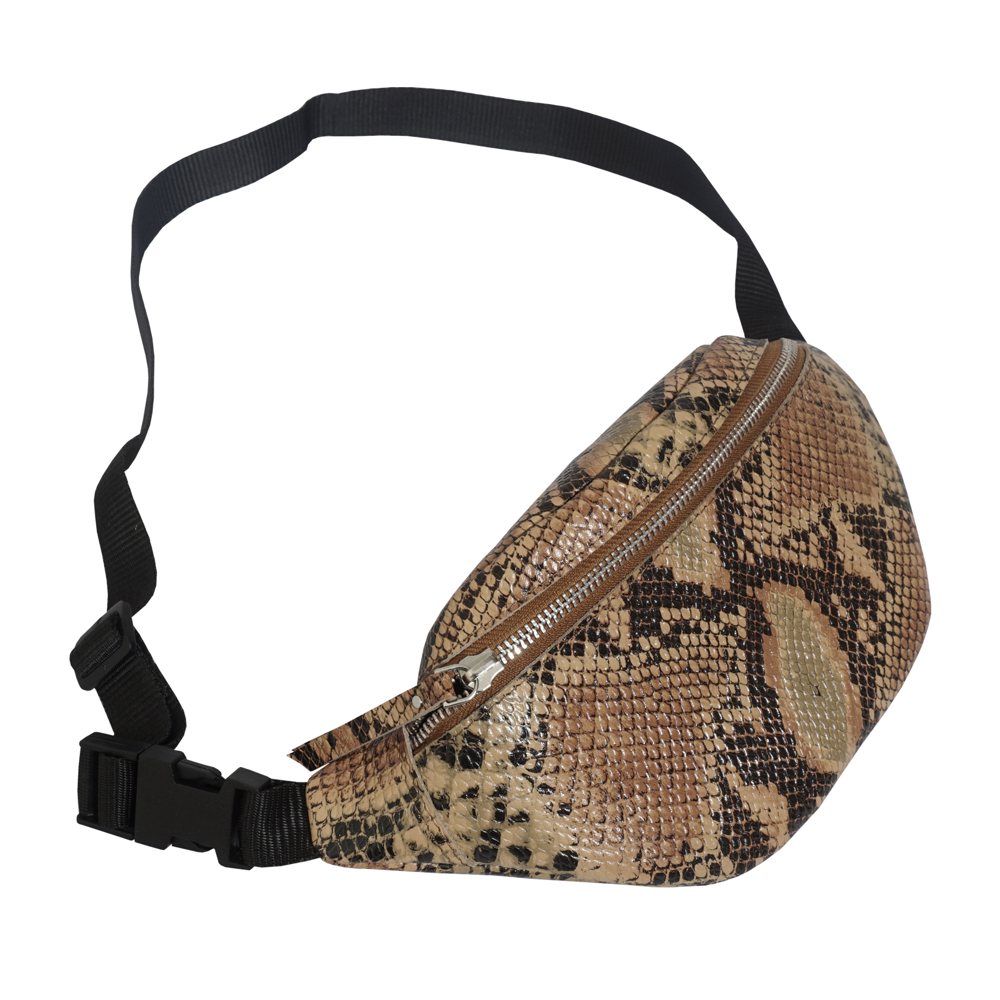 Tan 'NOAH' Real Leather Bum Belt Bag, Image 4 of 5