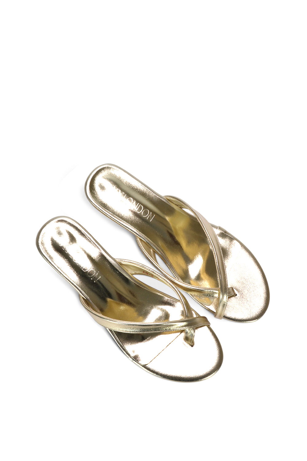 Rose XY LONDON Rose 'Rosa' Mid Wedge Heel Sandal Mules With Toe Post, Image 6 of 6