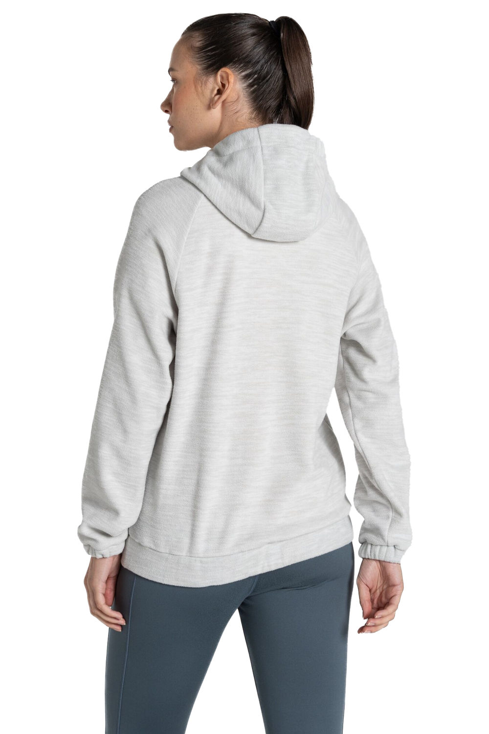 Light Grey Esk Half Zip Fleece Top, Image 2 of 3