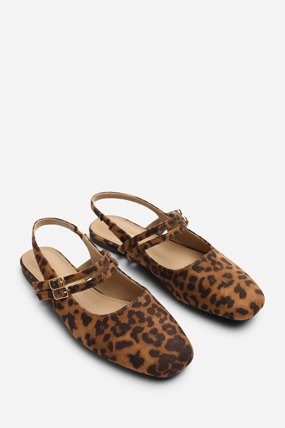 Multi Alena Double Strap Backless Mary Jane Flats, Image 4 of 7