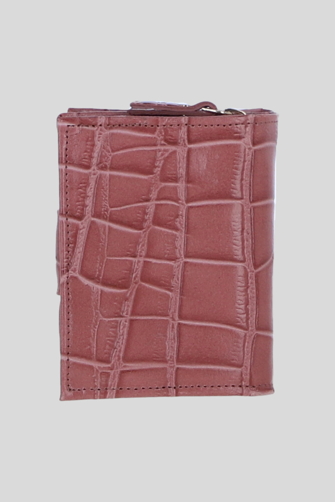 Rose Real Leather RFID Protected Trifold Purse, Image 4 of 4