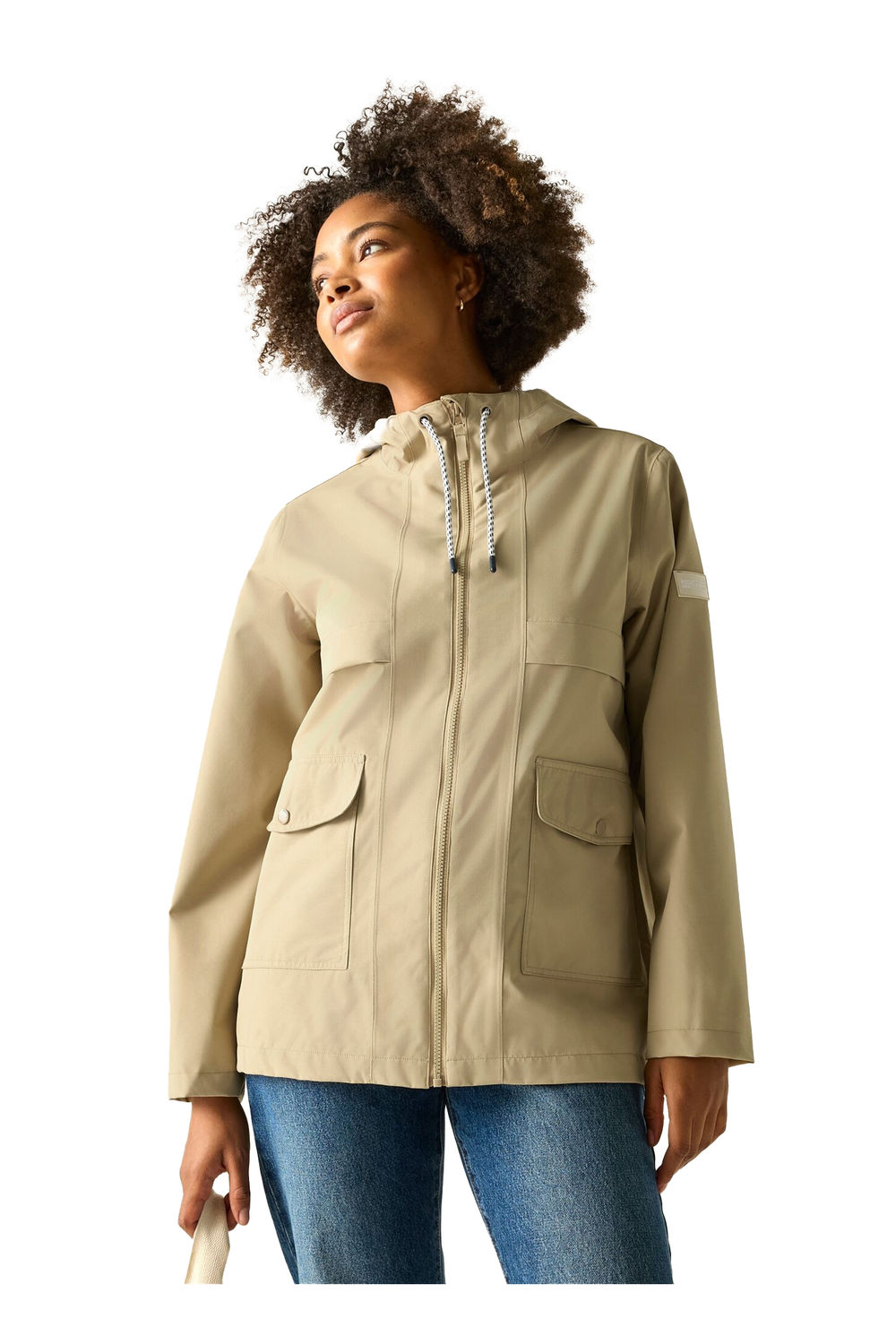 Natural Orlea Floral Waterproof Jacket, Image 4 of 4