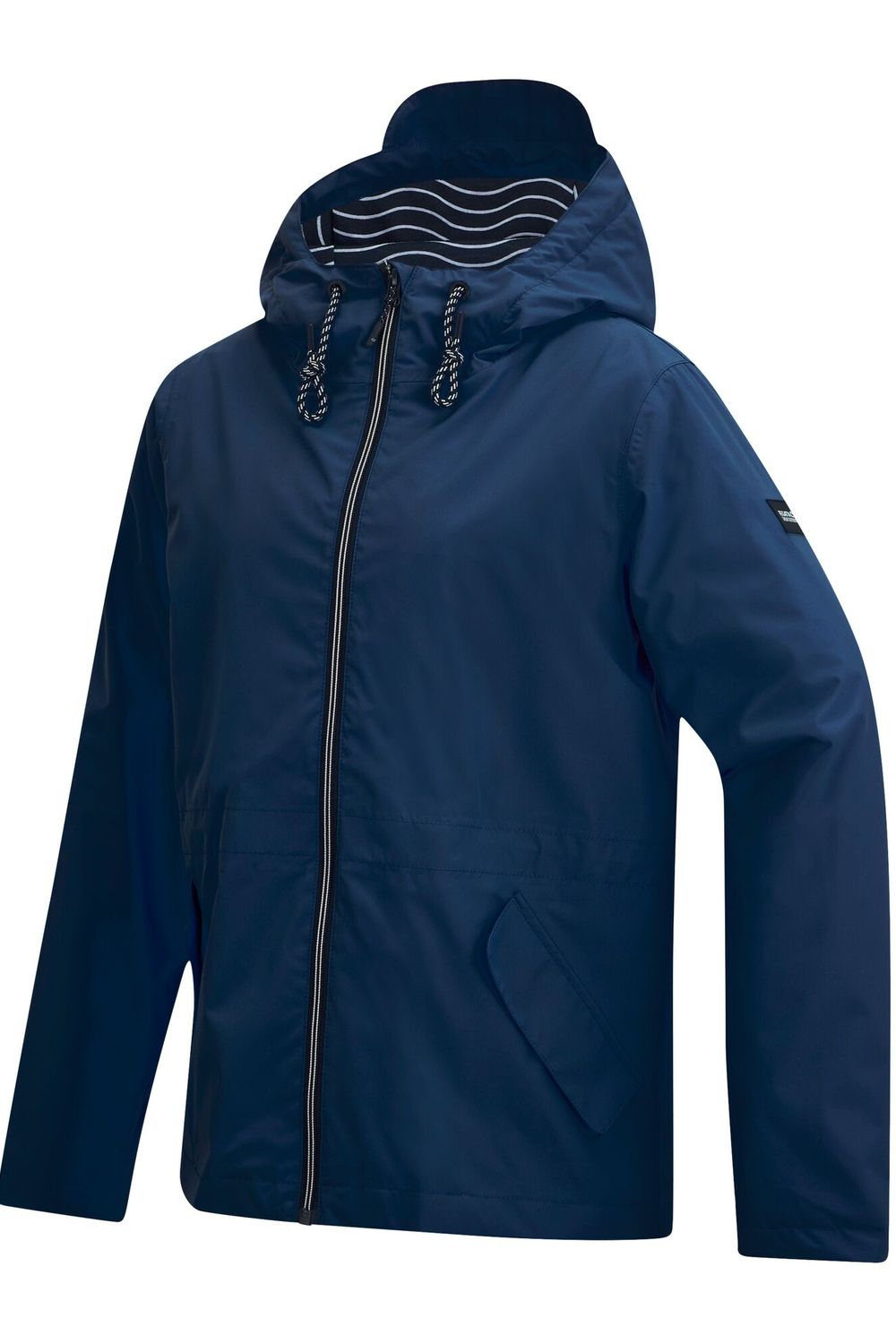 Navy Bayletta Grid Distress Waterproof Jacket, Image 3 of 3