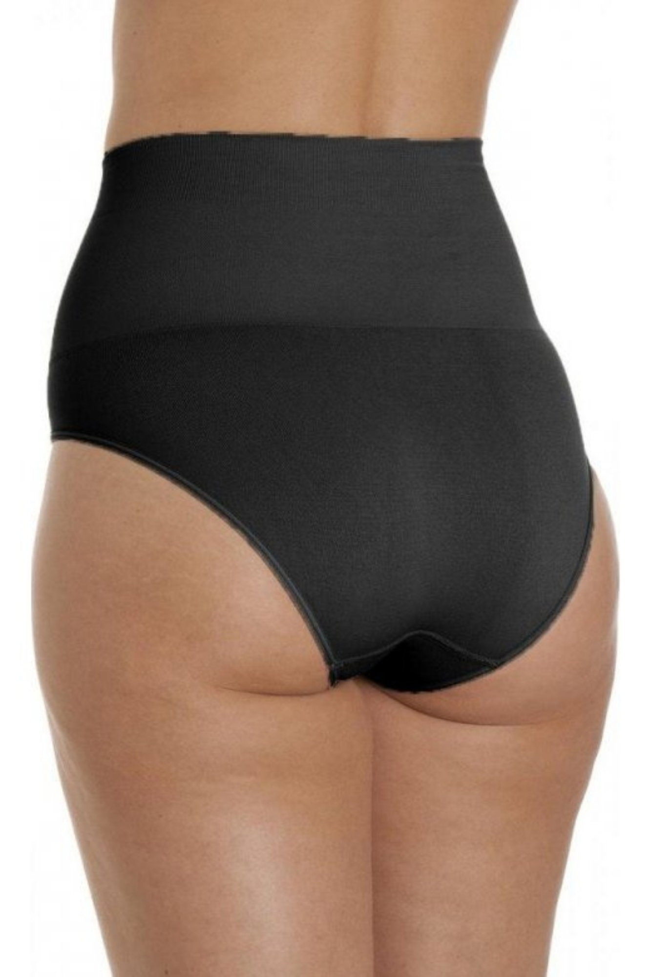 Black Seamfree Shapewear Comfort Control Brief, Image 4 of 5