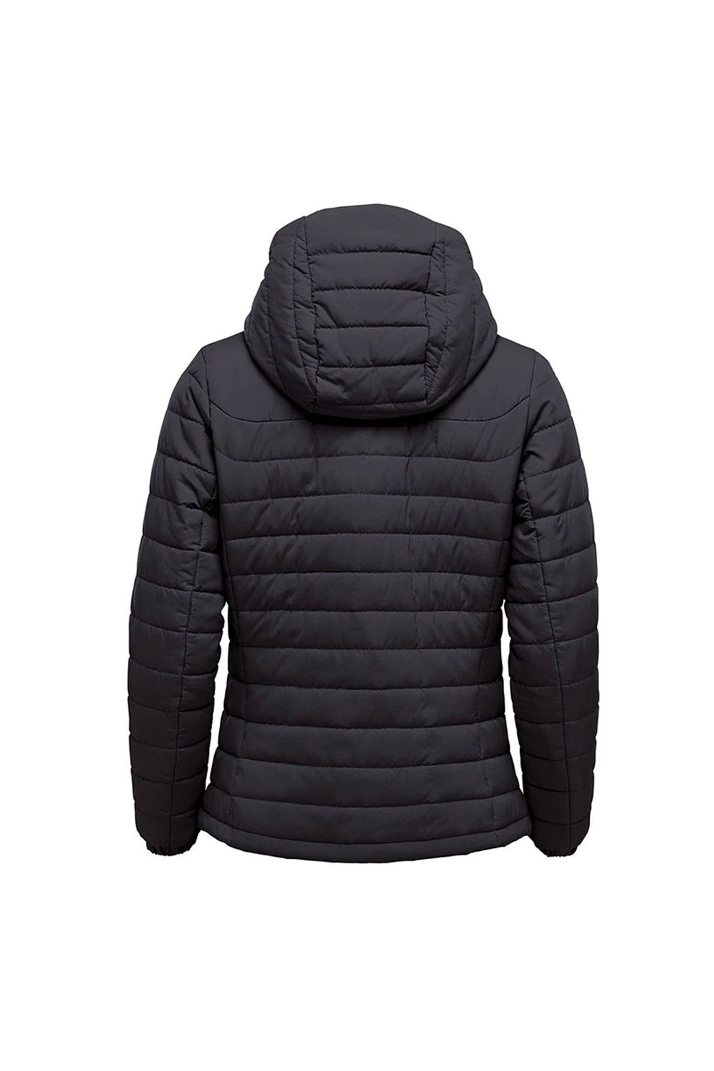 Black Nautilus Quilted Hooded Jacket, Image 2 of 2