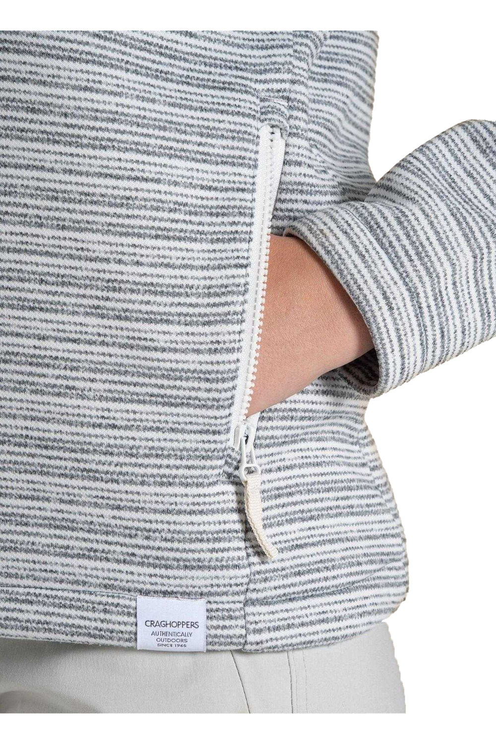 Grey Daisy Striped Long Sleeved Sweatshirt, Image 4 of 5