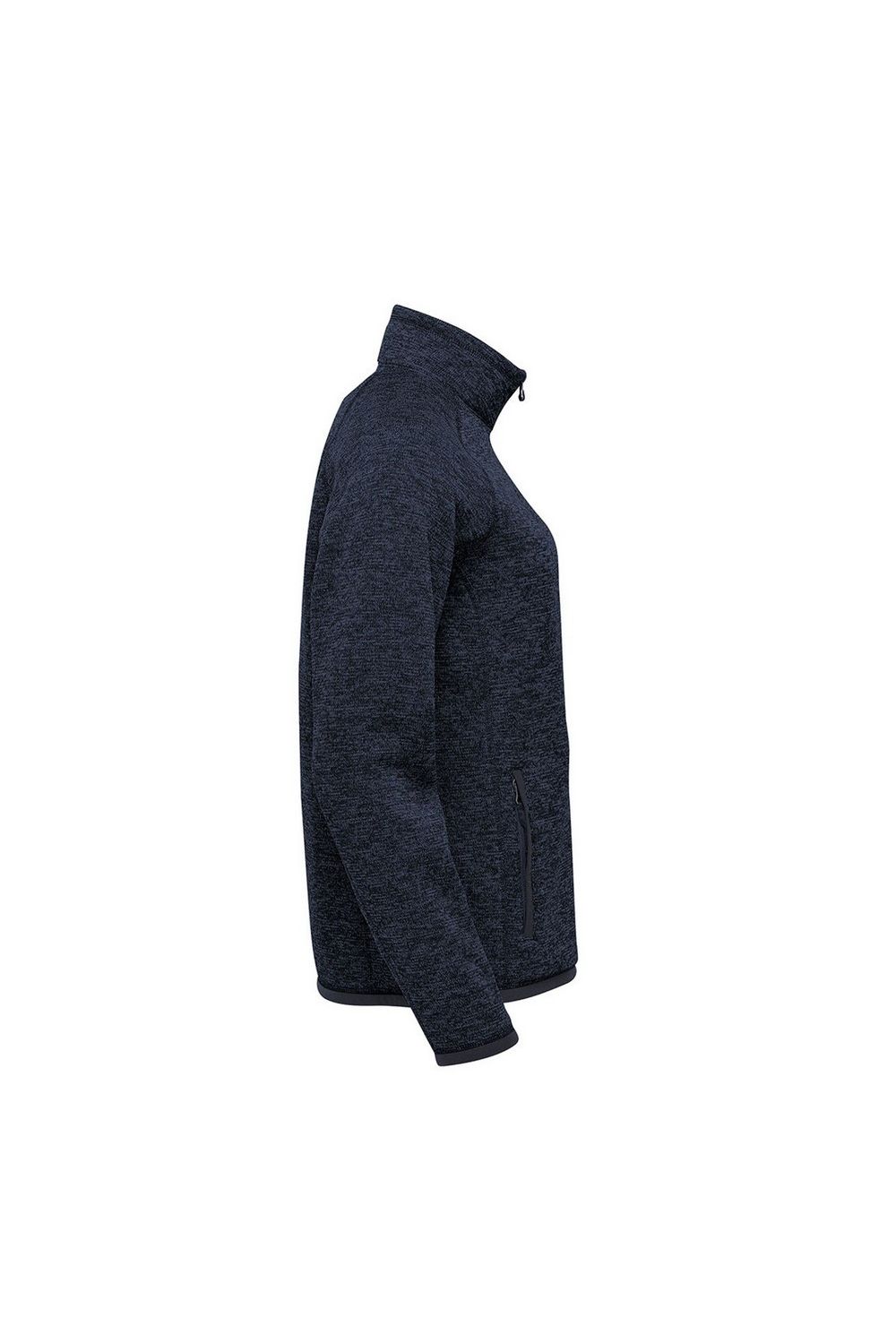 Navy Avalante Heather Full Zip Fleece Jacket, Image 4 of 4