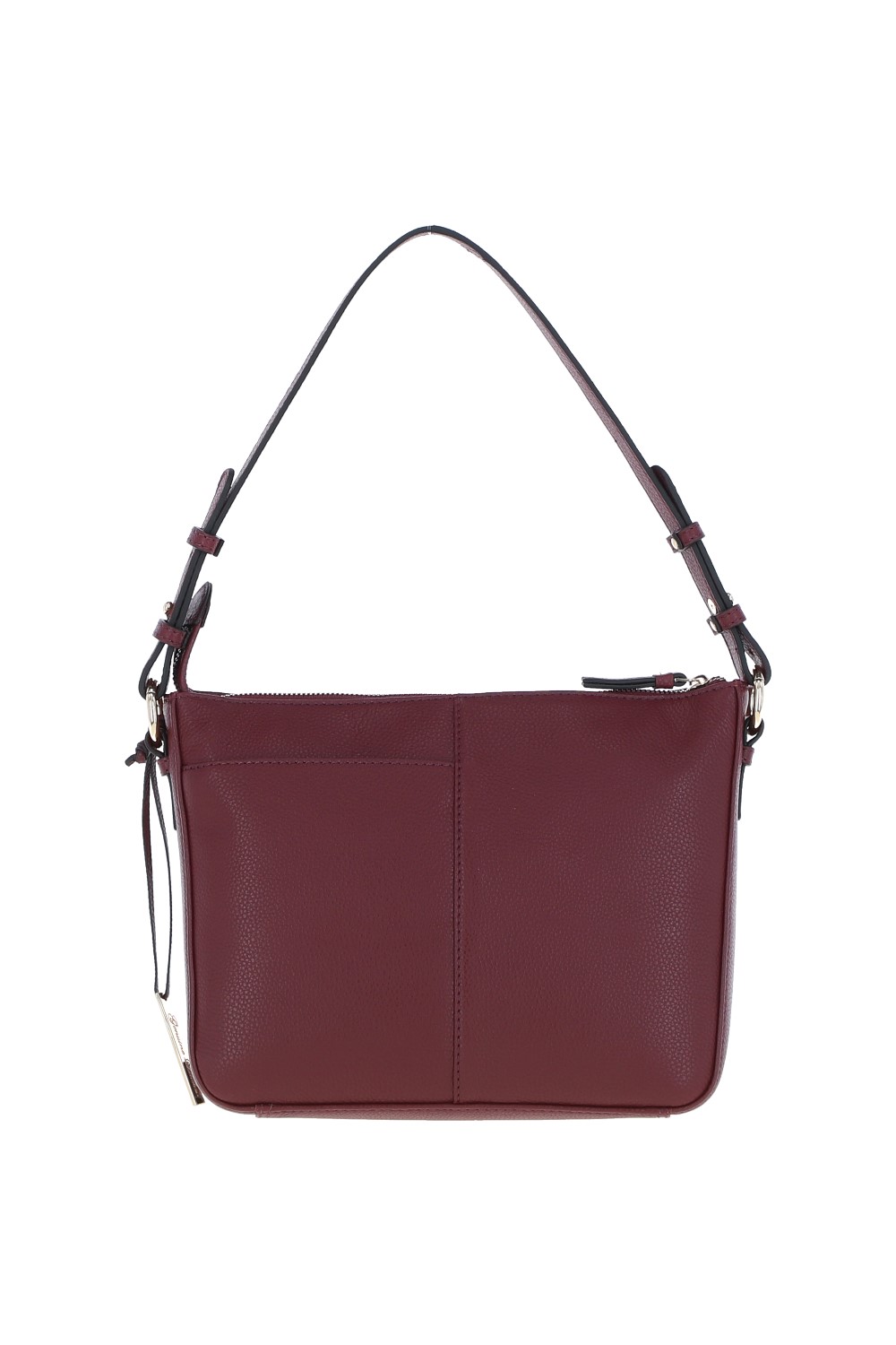 Wine Real Leather Shoulder Bag, Image 4 of 5