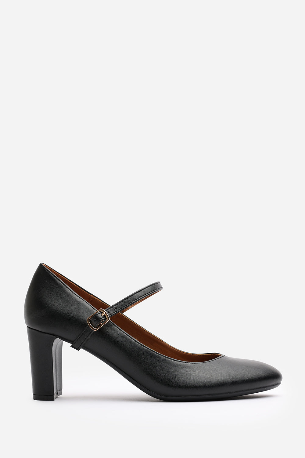 Black 'Oceana' Suede Mary Jane Court Shoe, Image 2 of 5