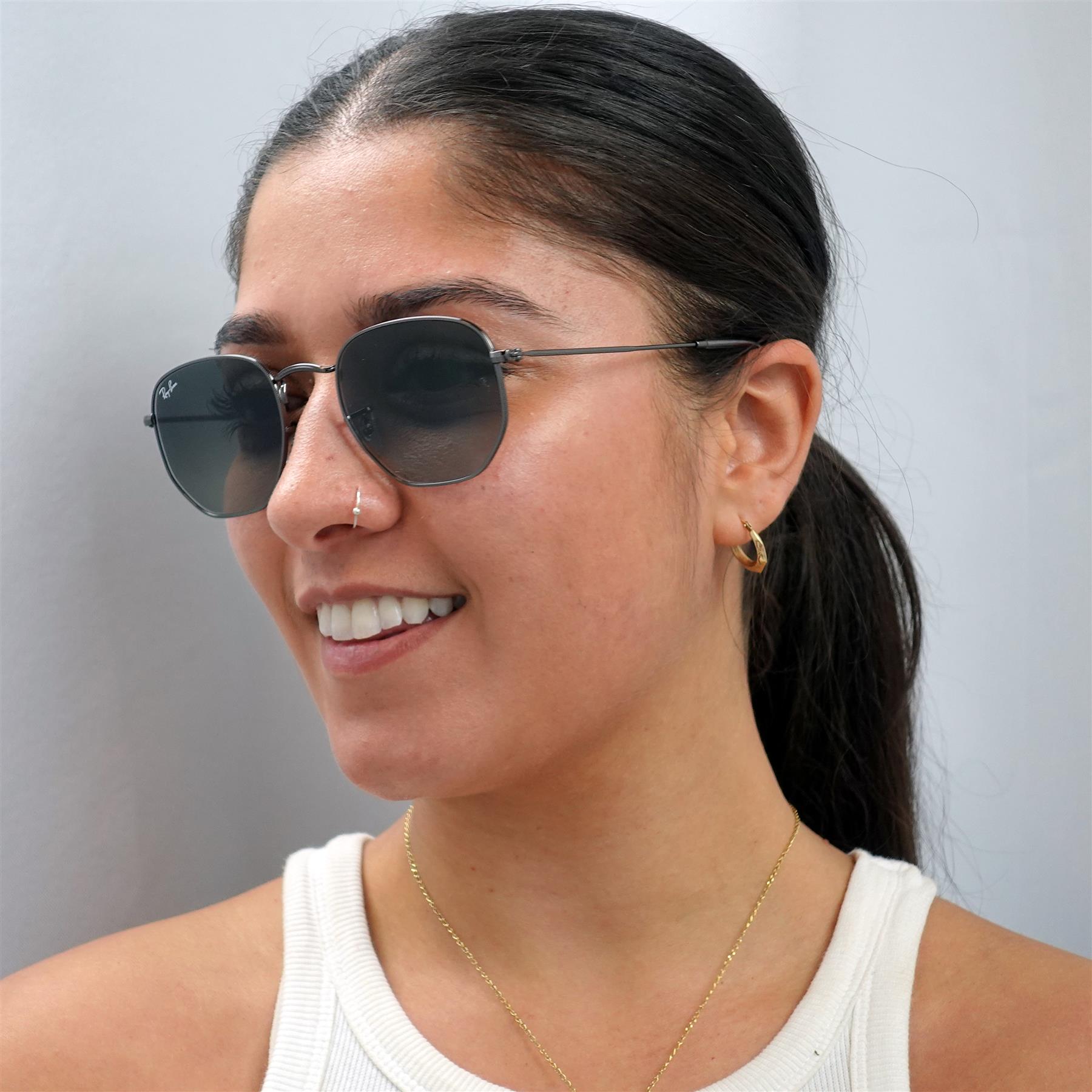 Grey Ray-Ban Grey Square Gunmetal Dark Grey Gradient Sunglasses, Image 6 of 6