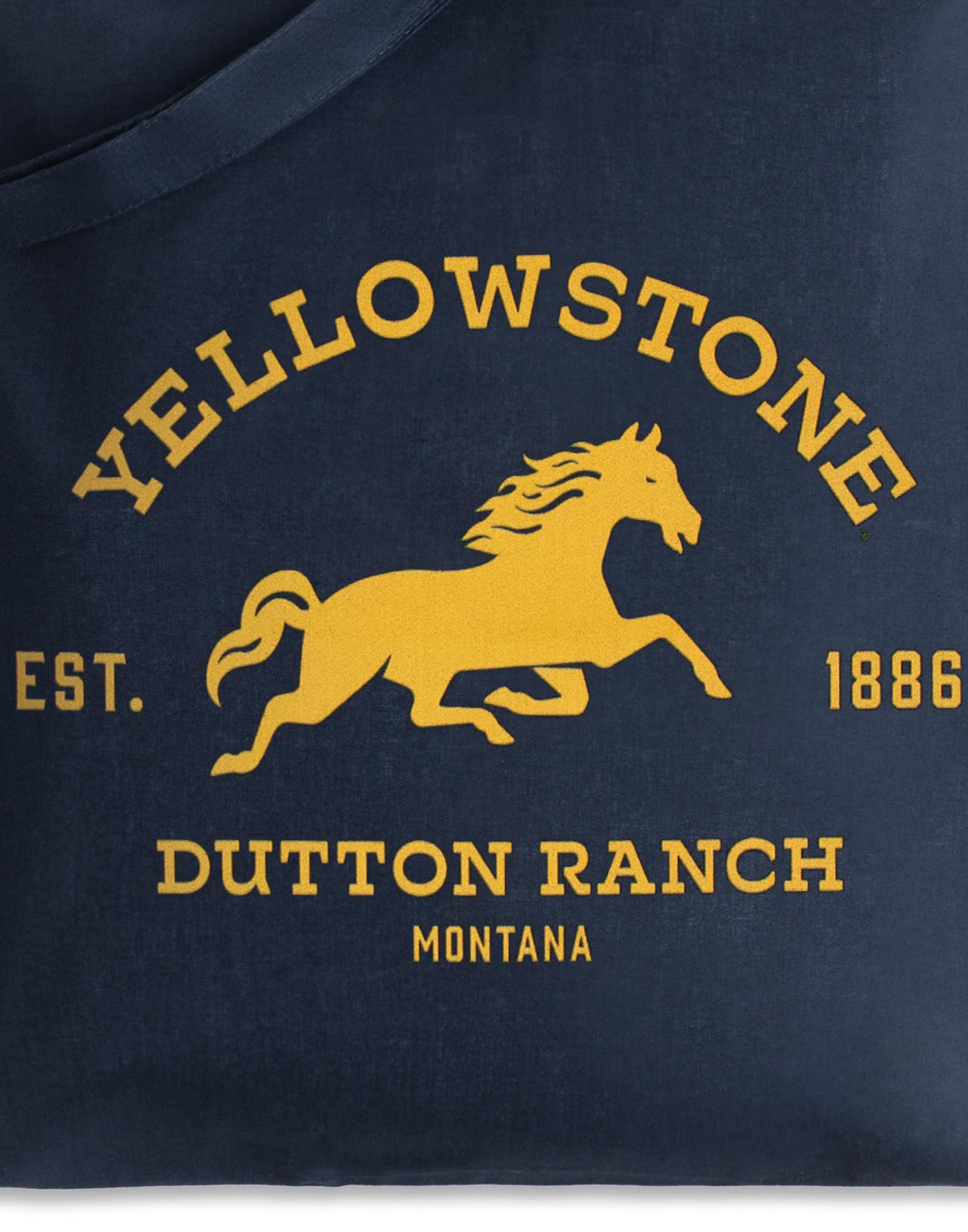Navy Yellowstone Horse Ranch Tote Bag, Image 3 of 6