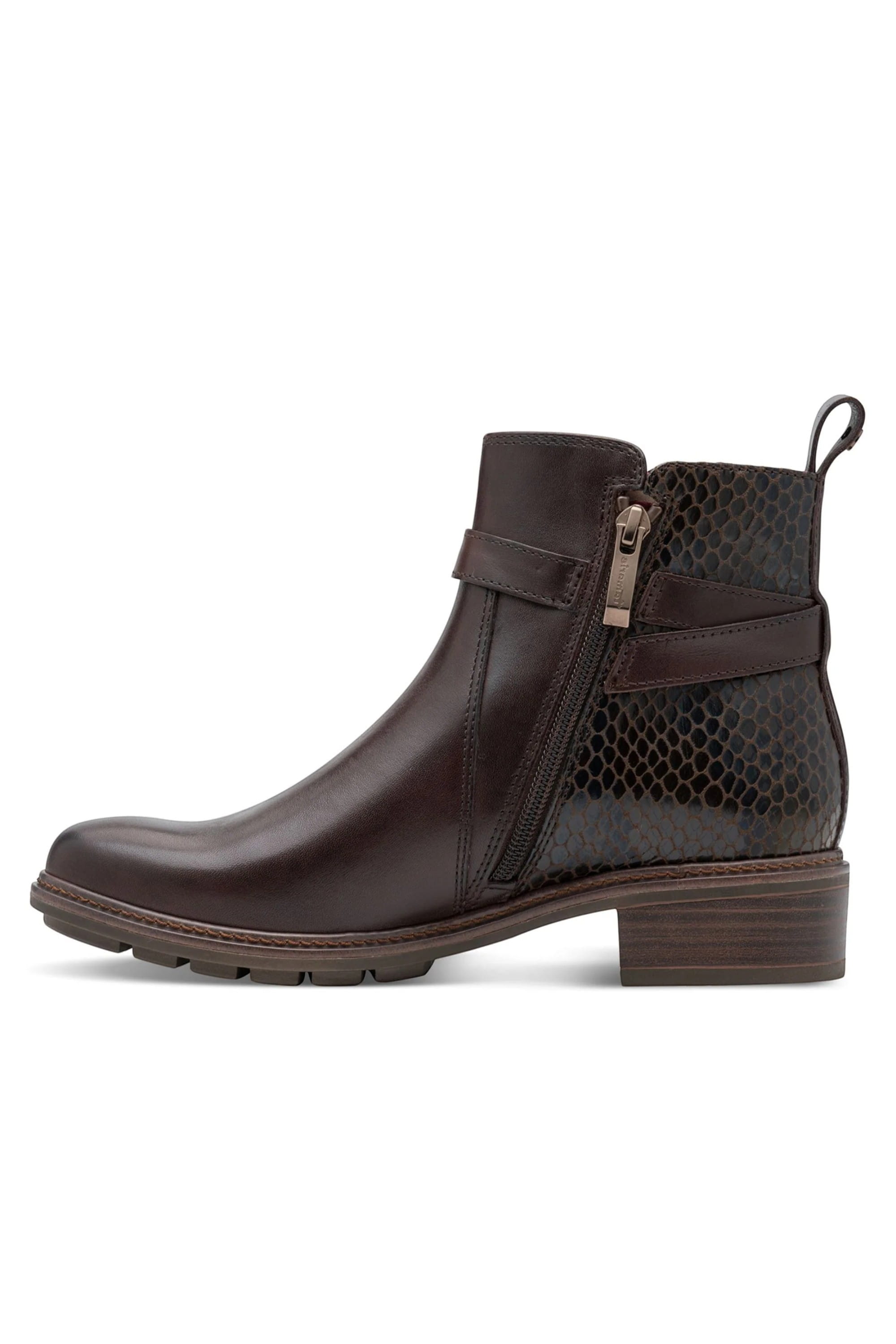 Brown Tamaris Brown Tamaris Womens Mocca Brown Buckle Boots!, Image 4 of 8