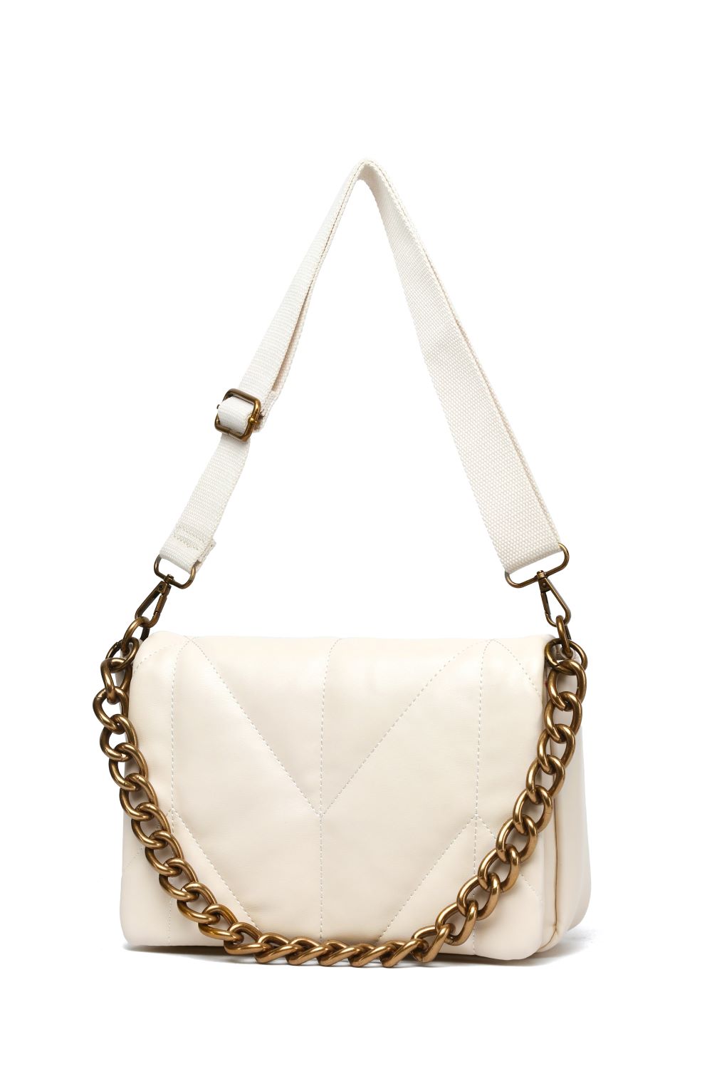 White Chain Detail Cross Body Bag, Image 1 of 2