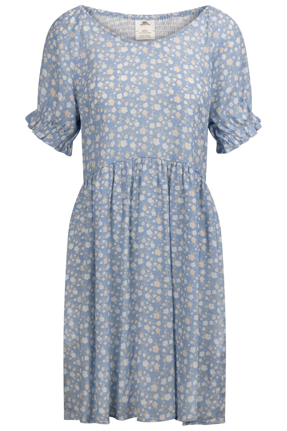 Light Blue Margaret Short Sleeved Casual Dress, Image 1 of 2