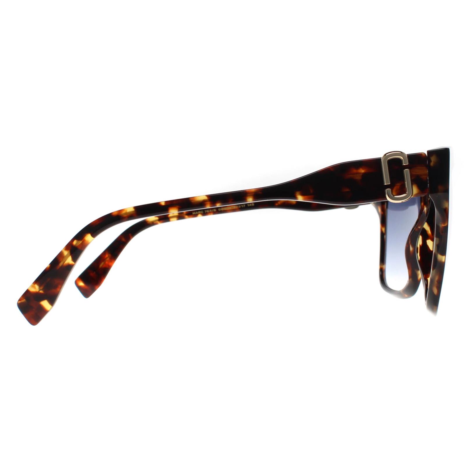 Brown Marc Jacobs Brown Square Havana Blue Gradient MARC 764/S, Image 4 of 4