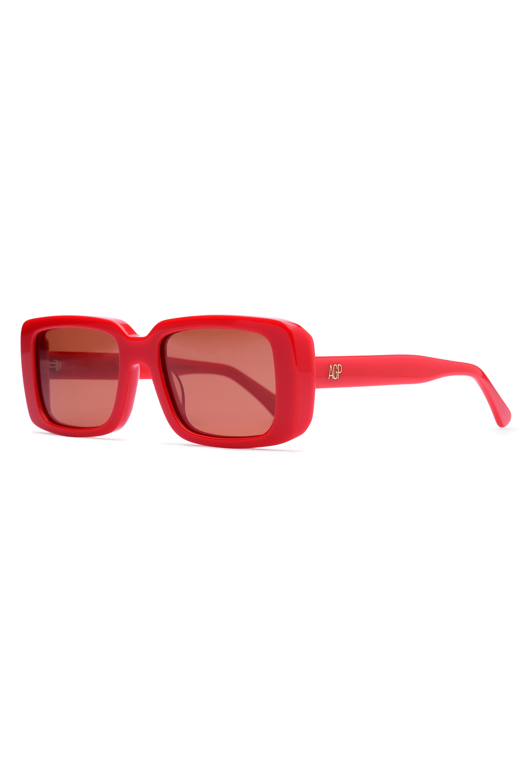 Purple Retro-Inspired Bold Rectangle Sunglasses