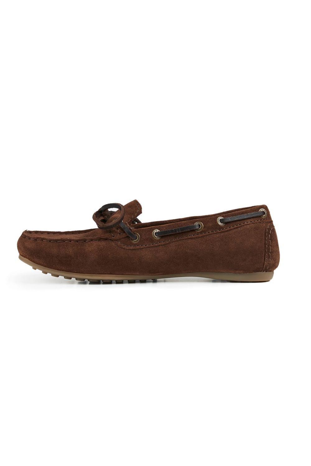 Brown Sofia Suede Moccasins, Image 2 of 2