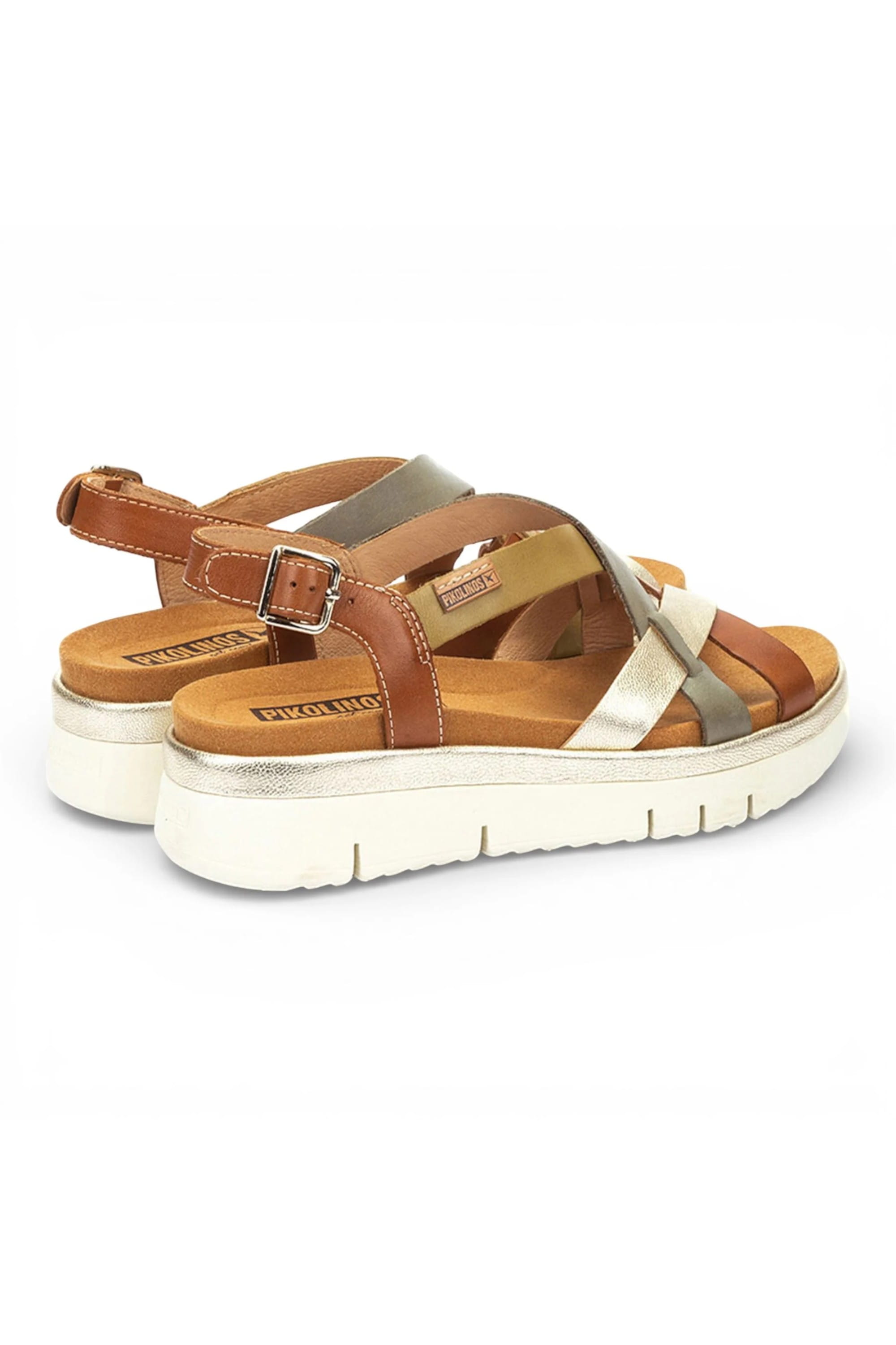 Brown Womens Heel Summer Sandals -W4N-0650C1, Image 5 of 8