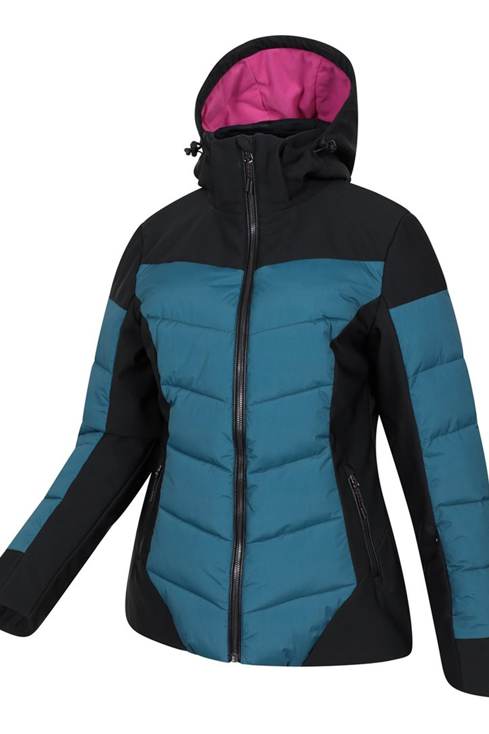 Dark Green Resort RECCO Padded Ski Jacket, Image 4 of 4