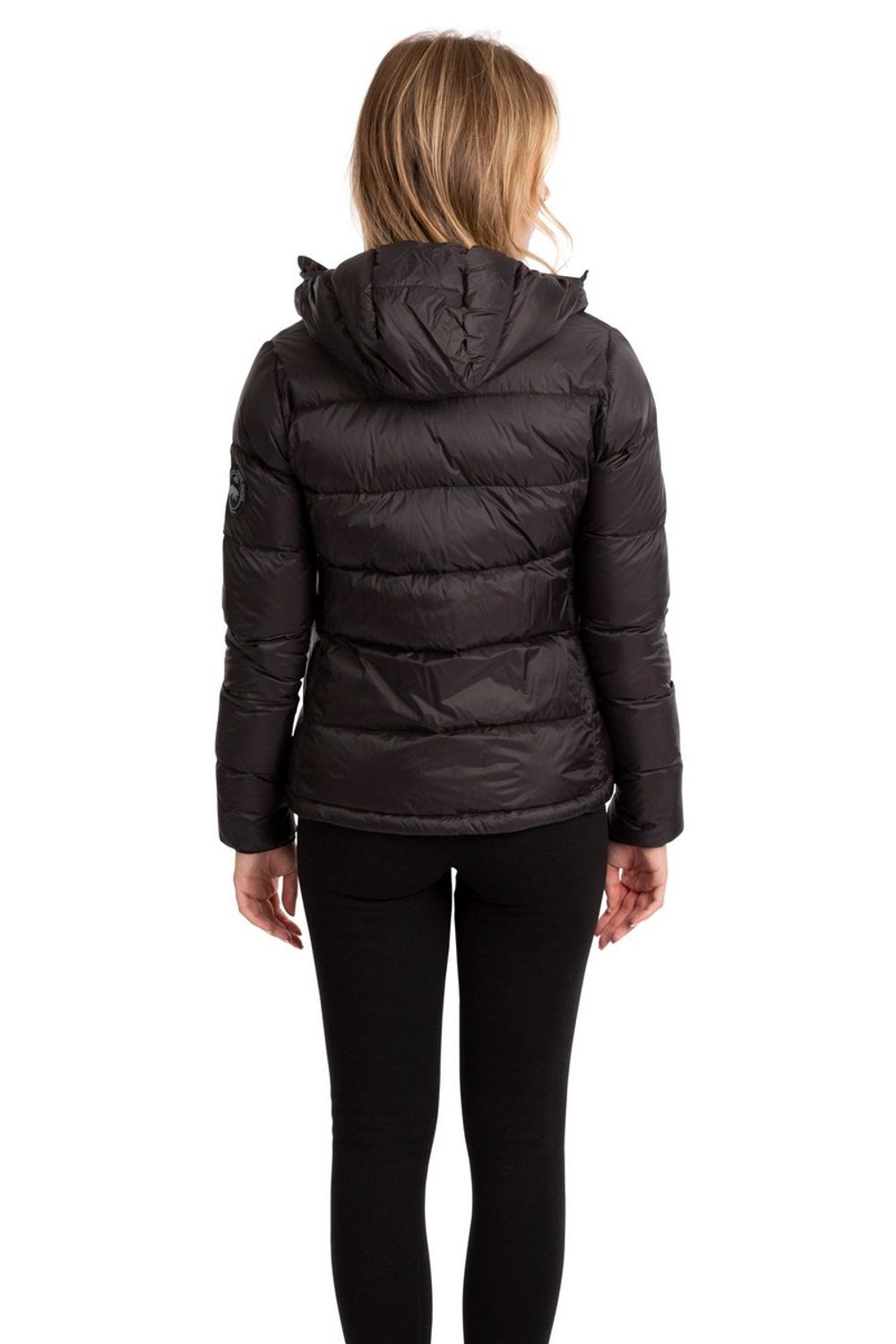 Black Trespass Black Humdrum Packaway Down Jacket, Image 6 of 8