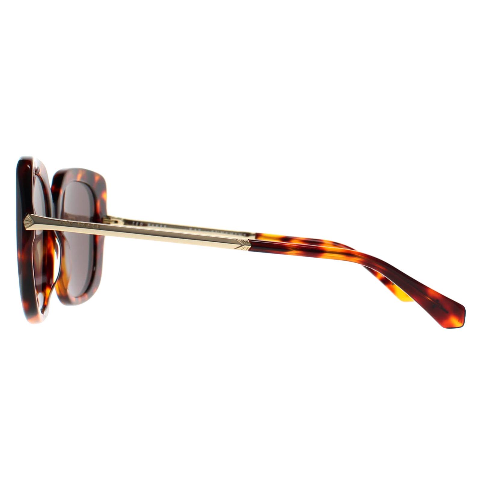Brown Ted Baker Brown Square Tortoise Grey Green TB1732 Heather, Image 3 of 4