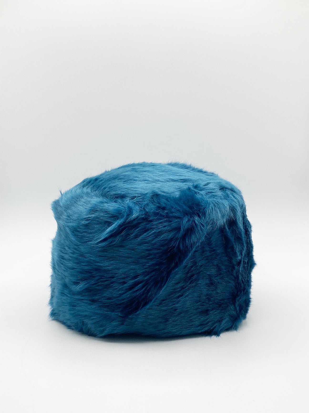 Blue Turquoise Faux Fur Hat, Image 1 of 3