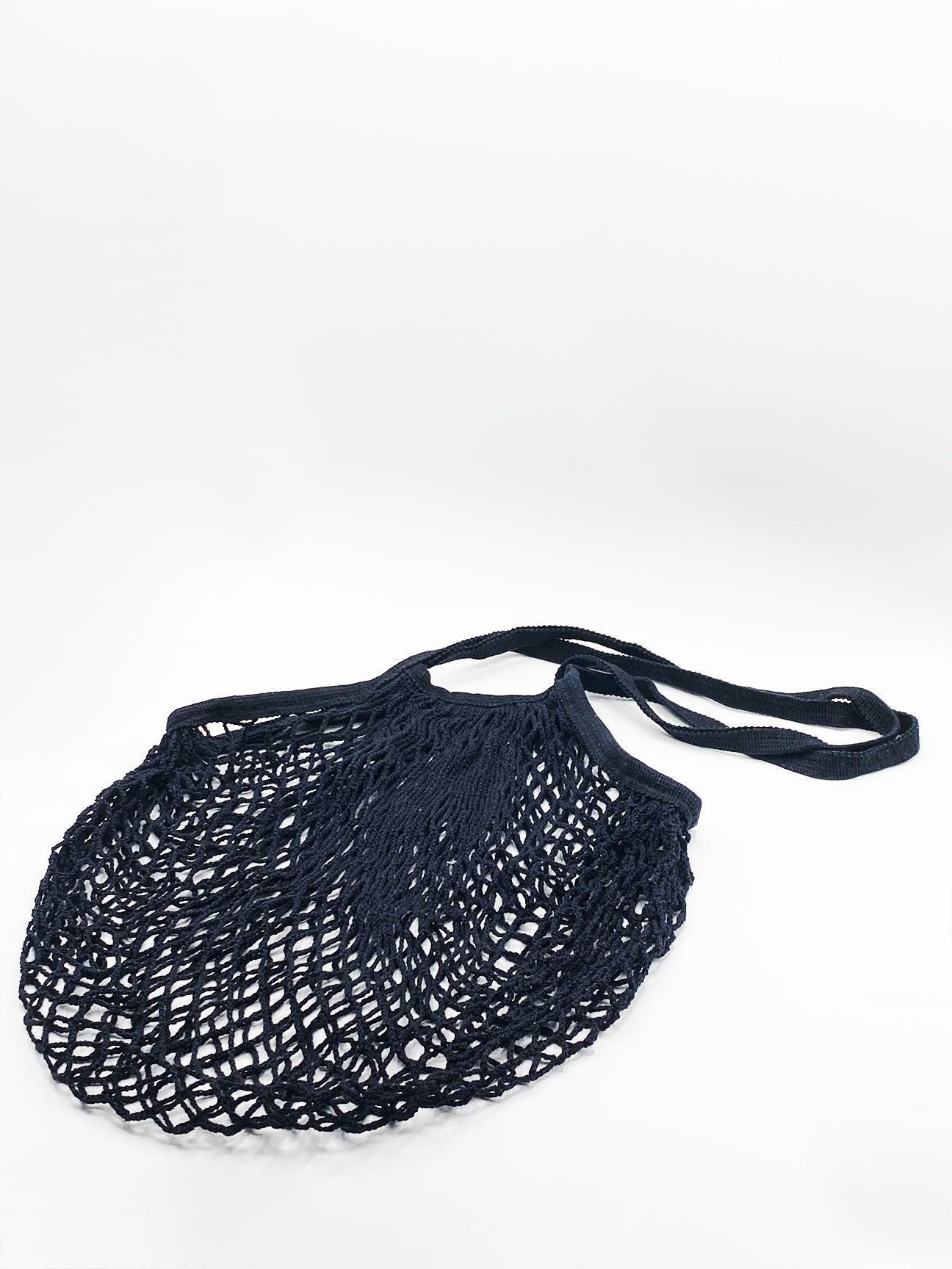 Black Small Beach Crochet Bag in Black, Image 4 of 5