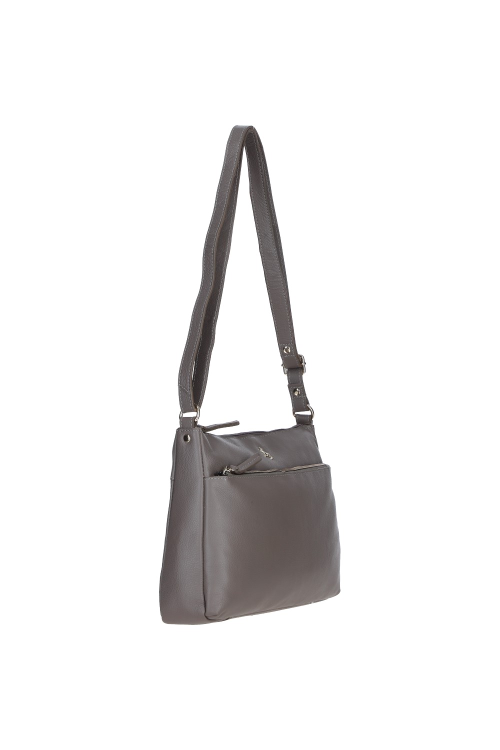 Taupe 'Balmoral' Real Leather Shoulder Bag, Image 3 of 4