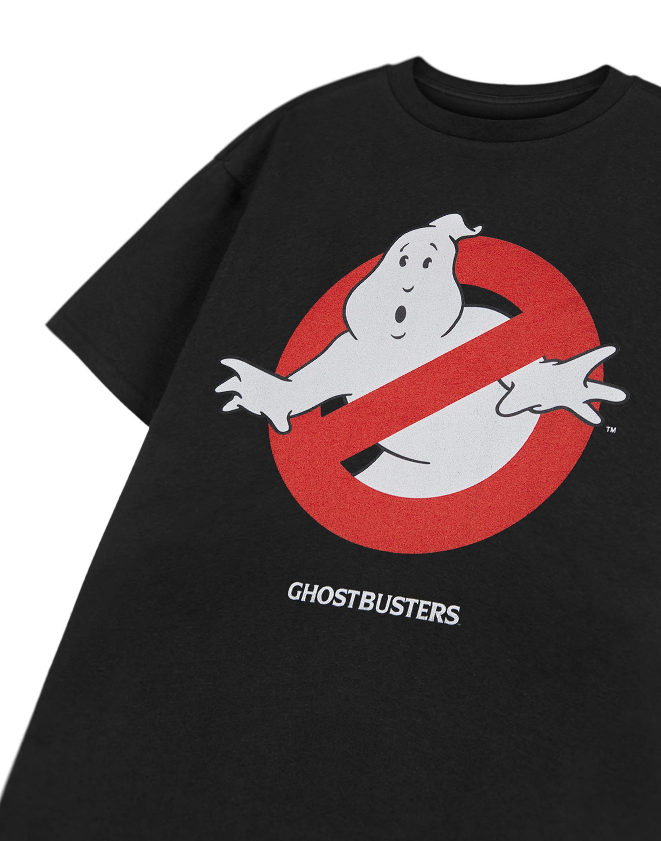 Black Ghostbusters Classic Logo T-Shirt, Image 5 of 6