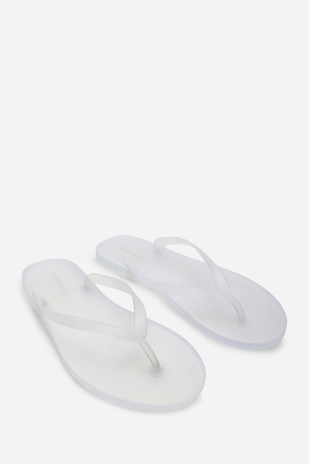White Kailany Jelly Thong Flip Flop Sandals, Image 4 of 6