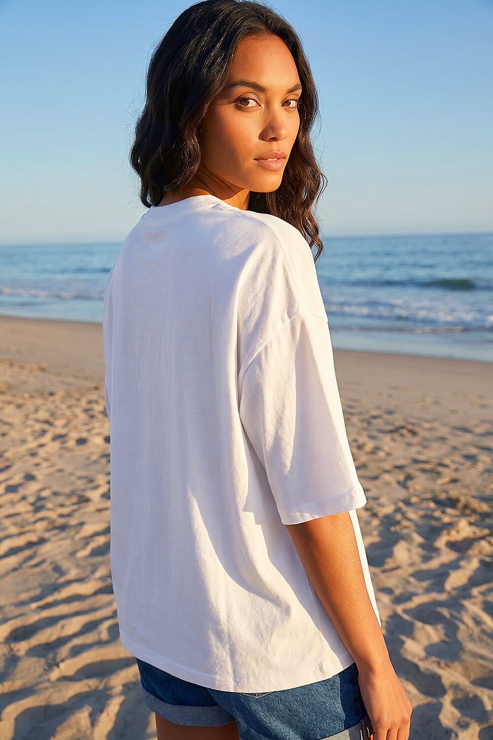 Ivory Cotton Simply The Bestie T-Shirt, Image 6 of 5