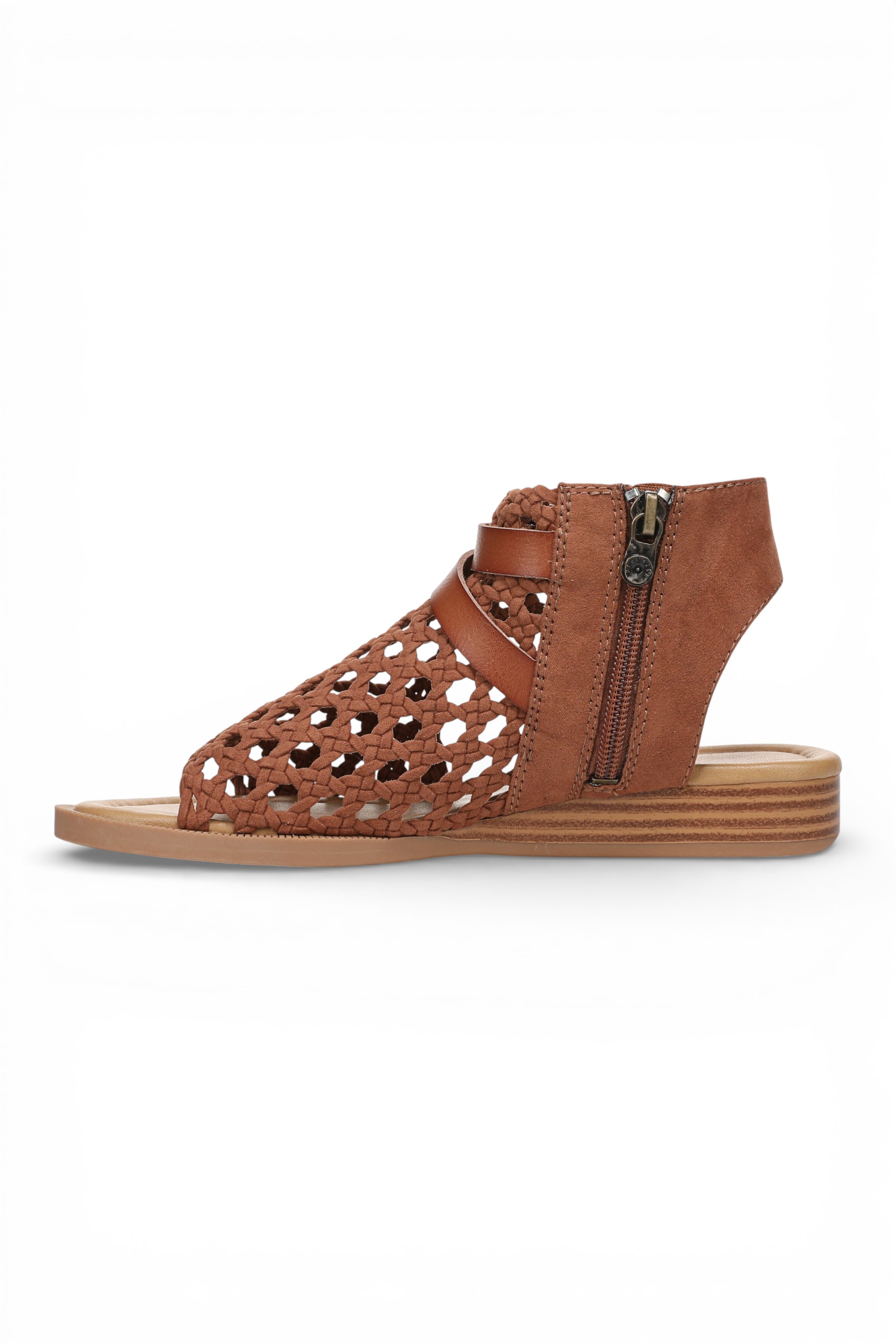 Brown Blowfish Malibu Brown Womens "Anuella" Weave Micro Wedge Sandals, Image 5 of 6