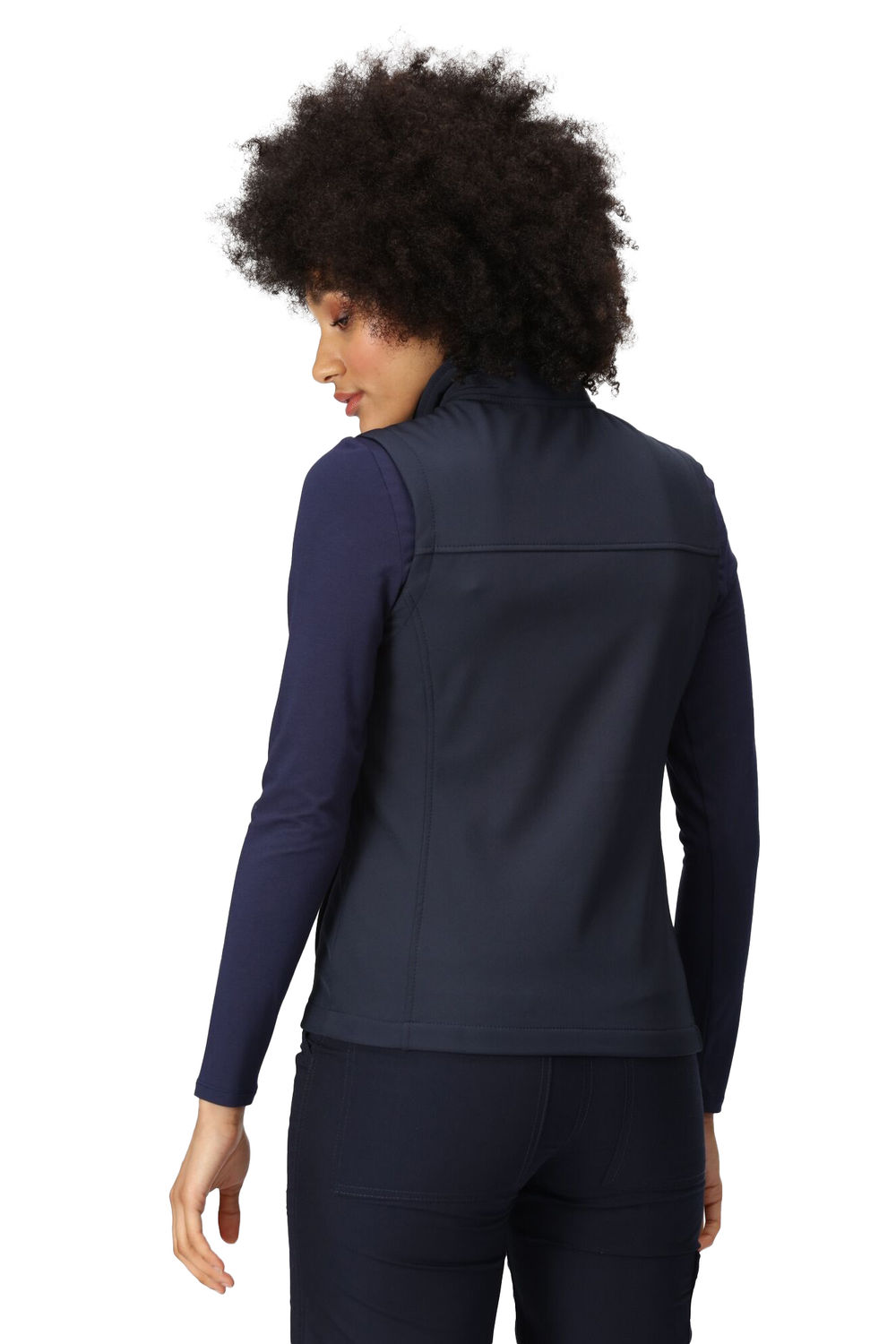 Navy Flux Softshell Gilet, Image 4 of 5