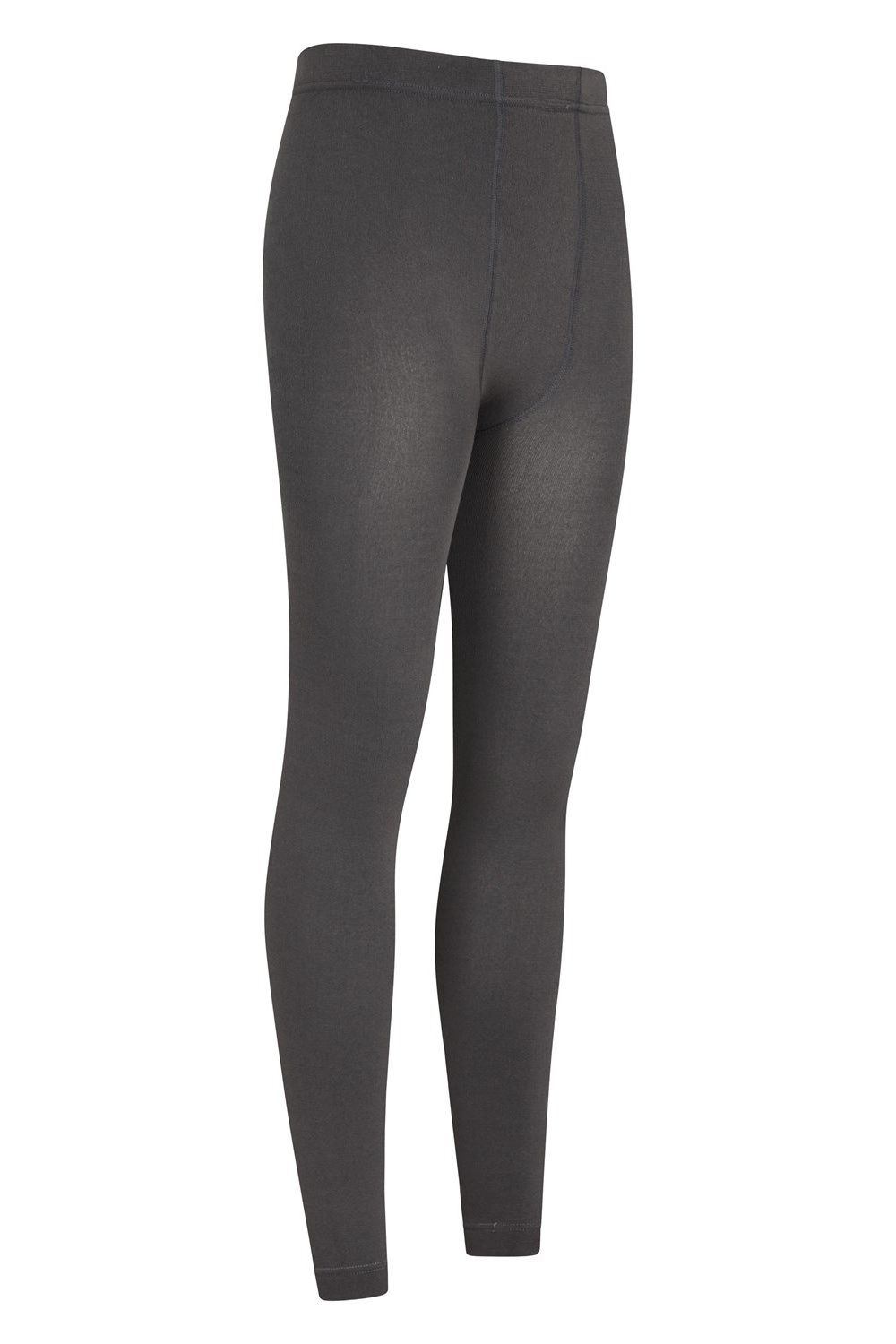 Grey Fluffy Fleece Lined Thermal Leggings, Image 4 of 4